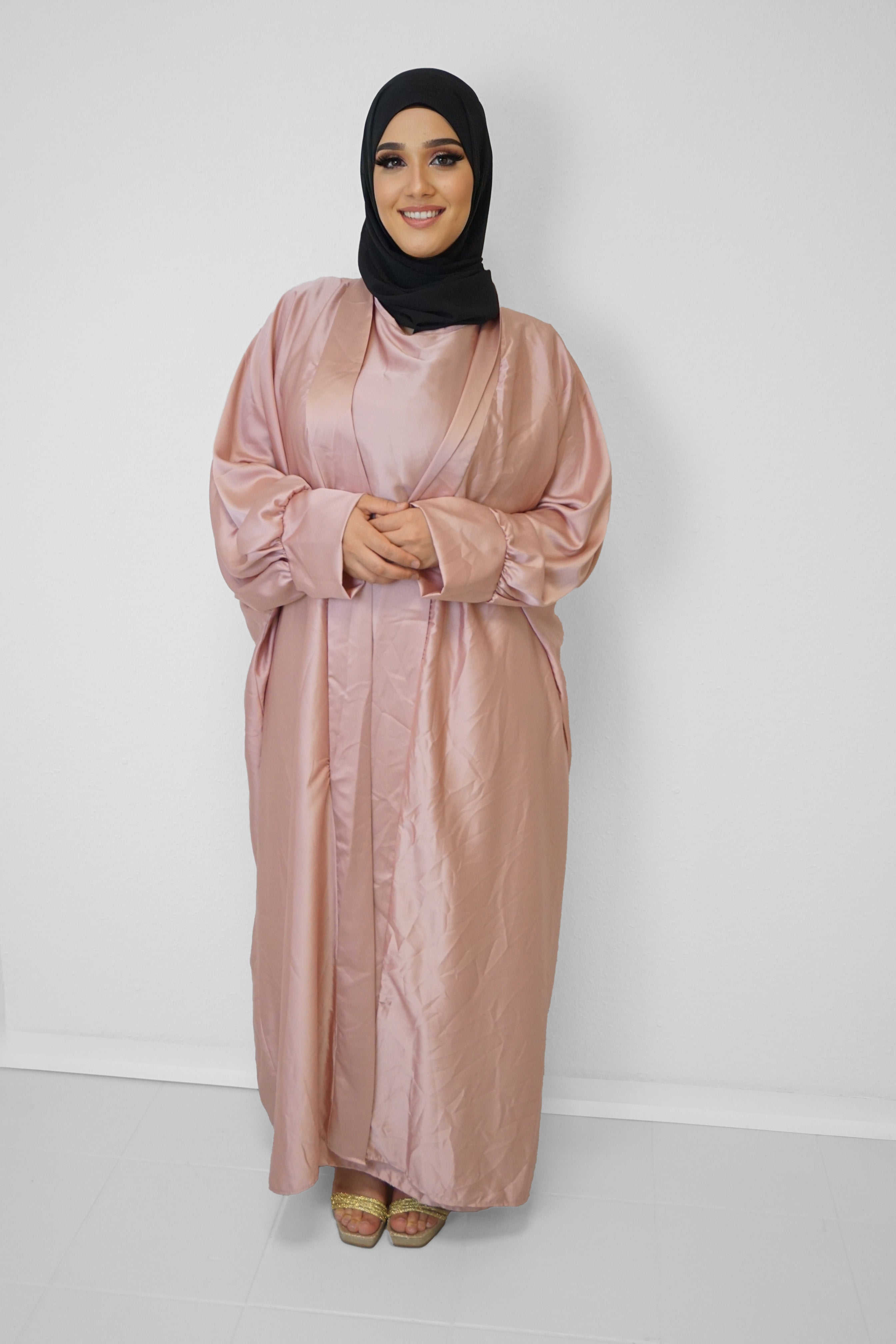 Satin-Abaya Nilofar Rosa