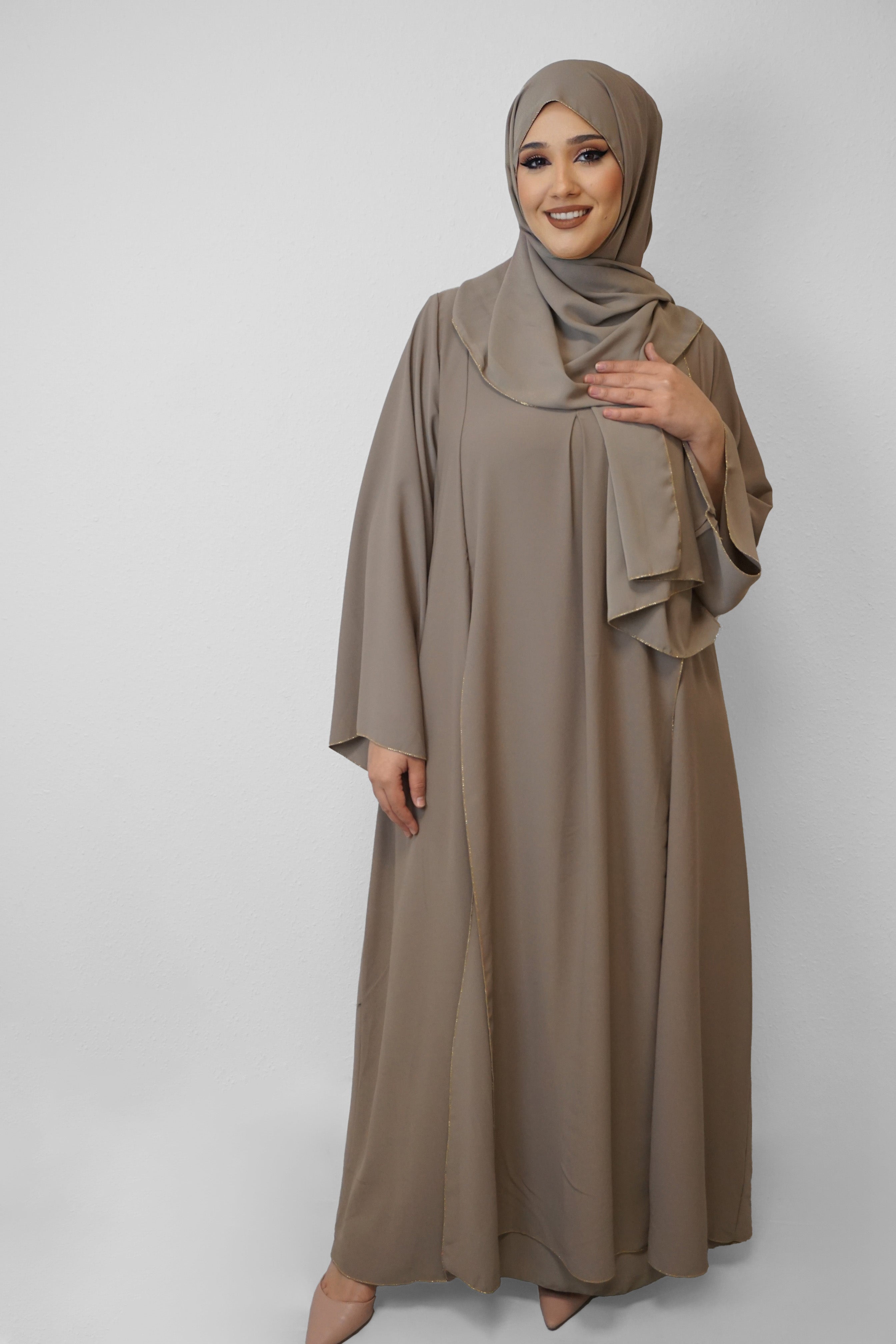 Abaya Muna Taupe