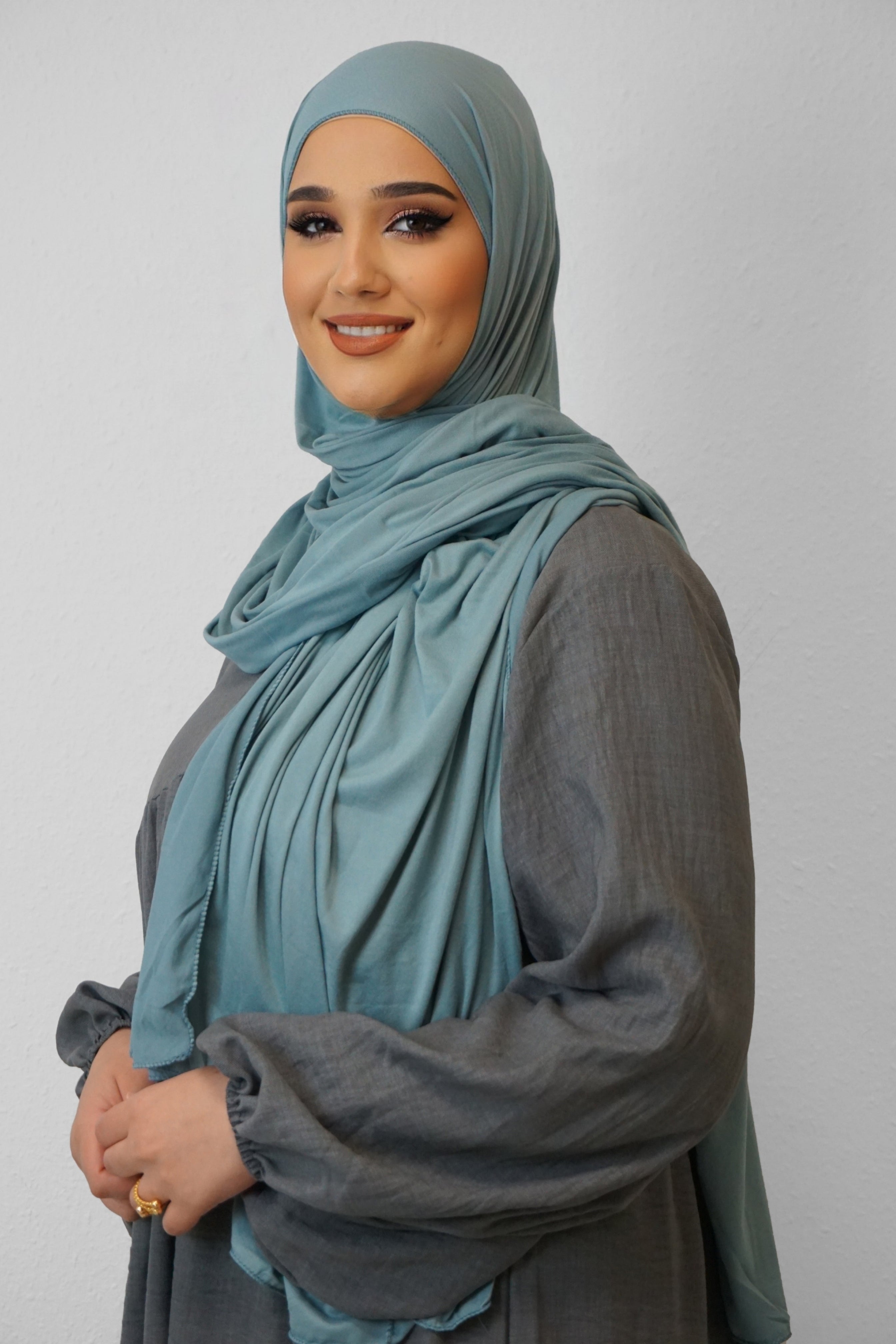 Jersey XL Hijab Hell-Türkis