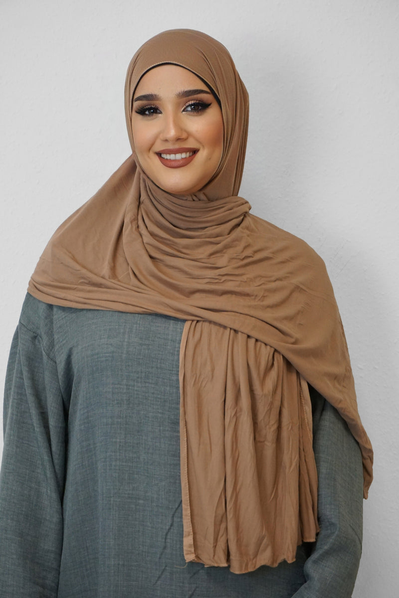 Jersey Hijab Fiza Karamell