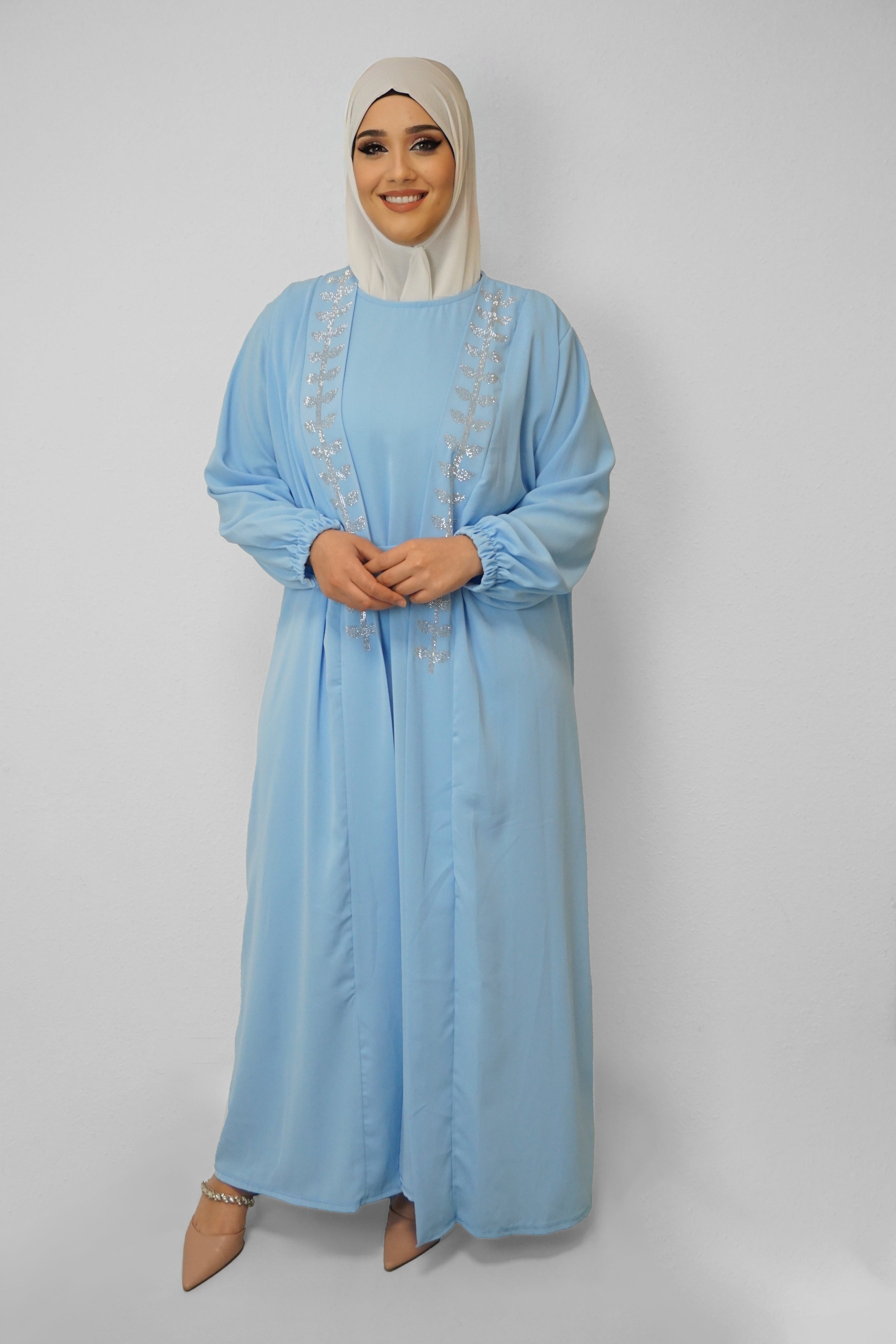 Abaya Charlyn Wasserblau