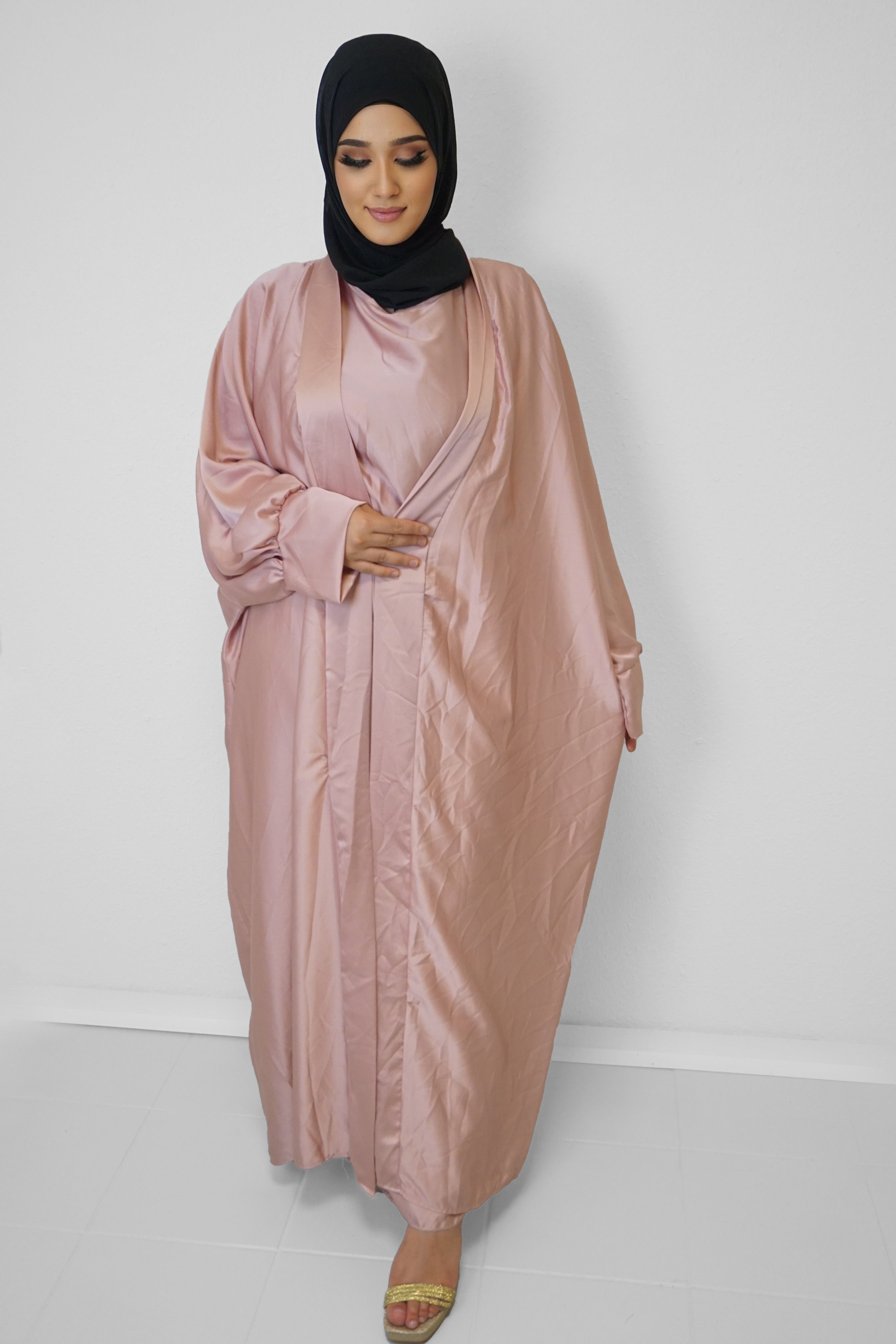 Satin-Abaya Nilofar Rosa