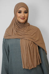 Jersey Hijab Fiza Karamell