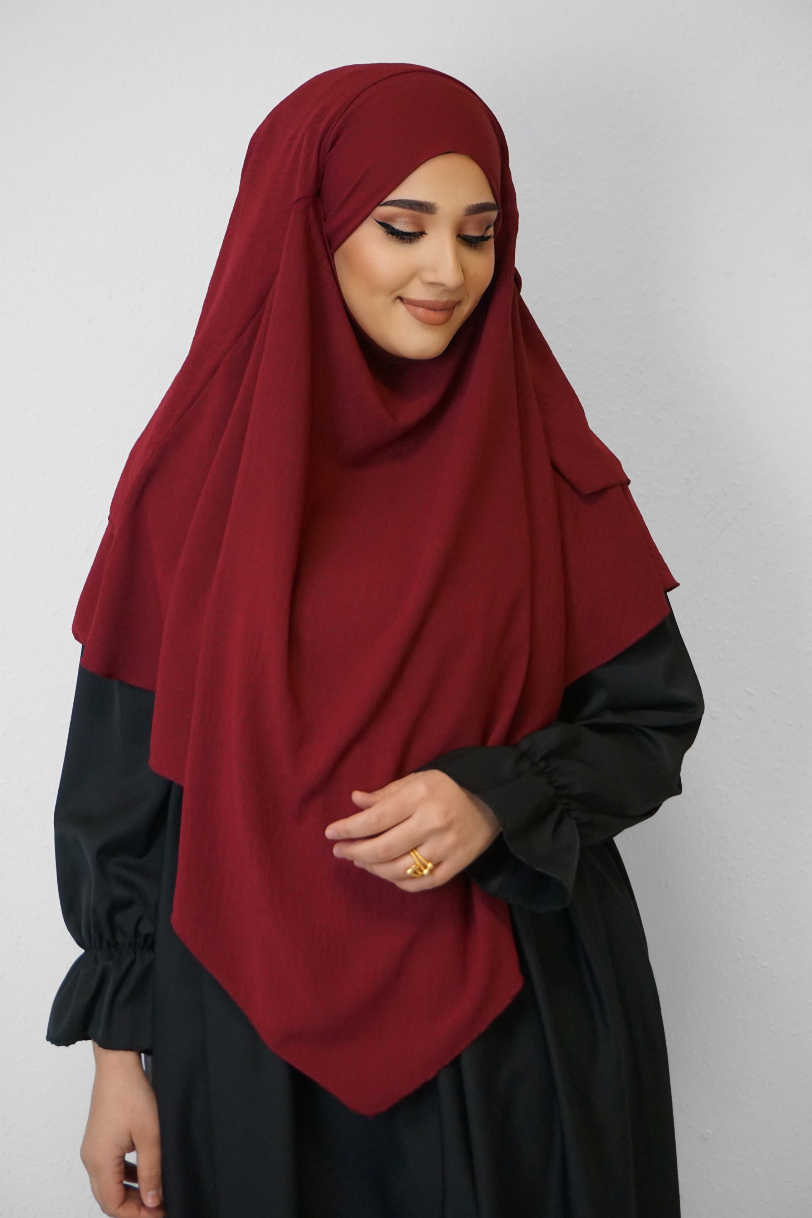 Jazz Khimar 2-lagig Bordeaux