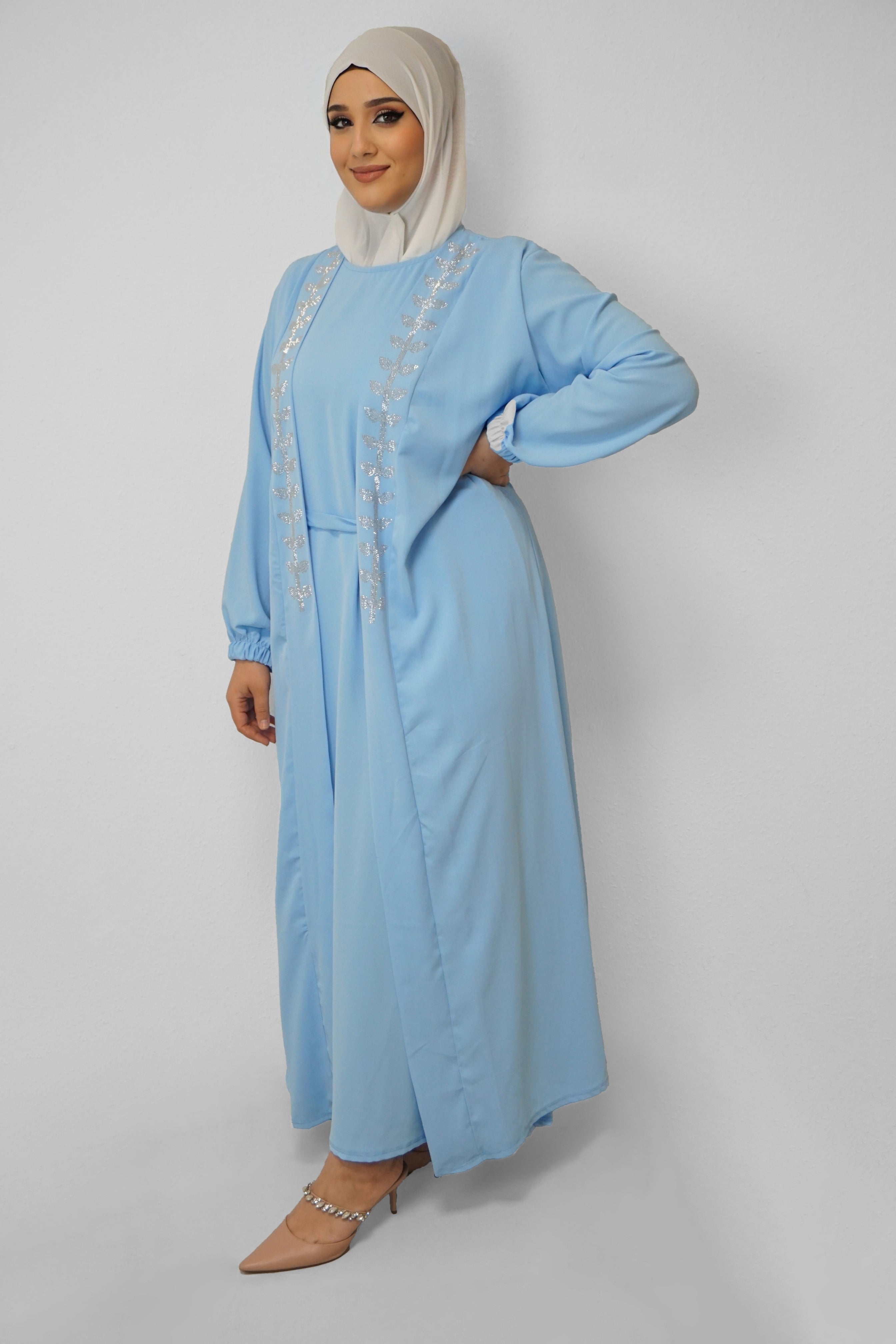 Abaya Charlyn Wasserblau