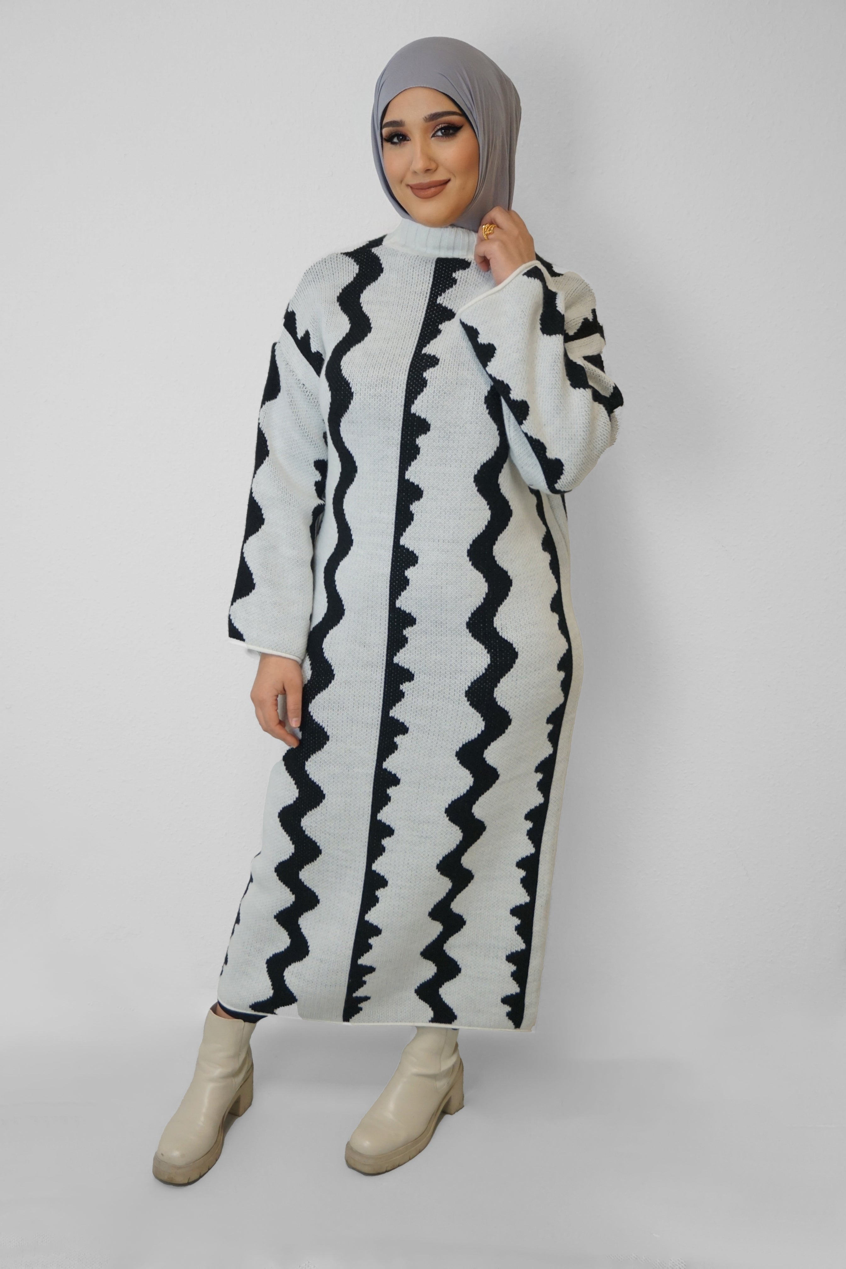 Maxi Strick-Kleid Zeynep Weiss