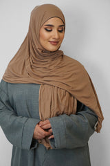Jersey Hijab Fiza Karamell