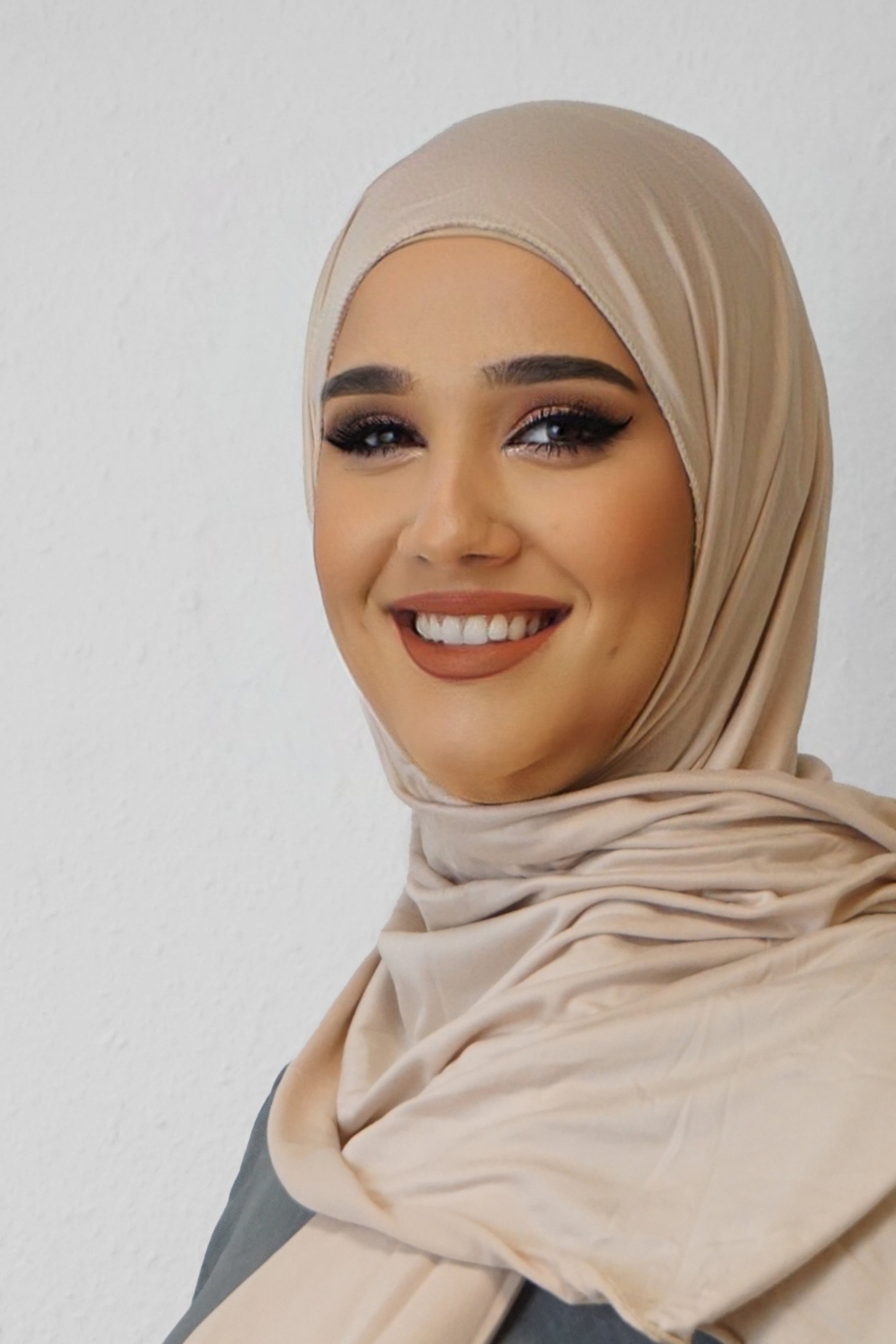 Jersey Hijab Fiza Light-Sand