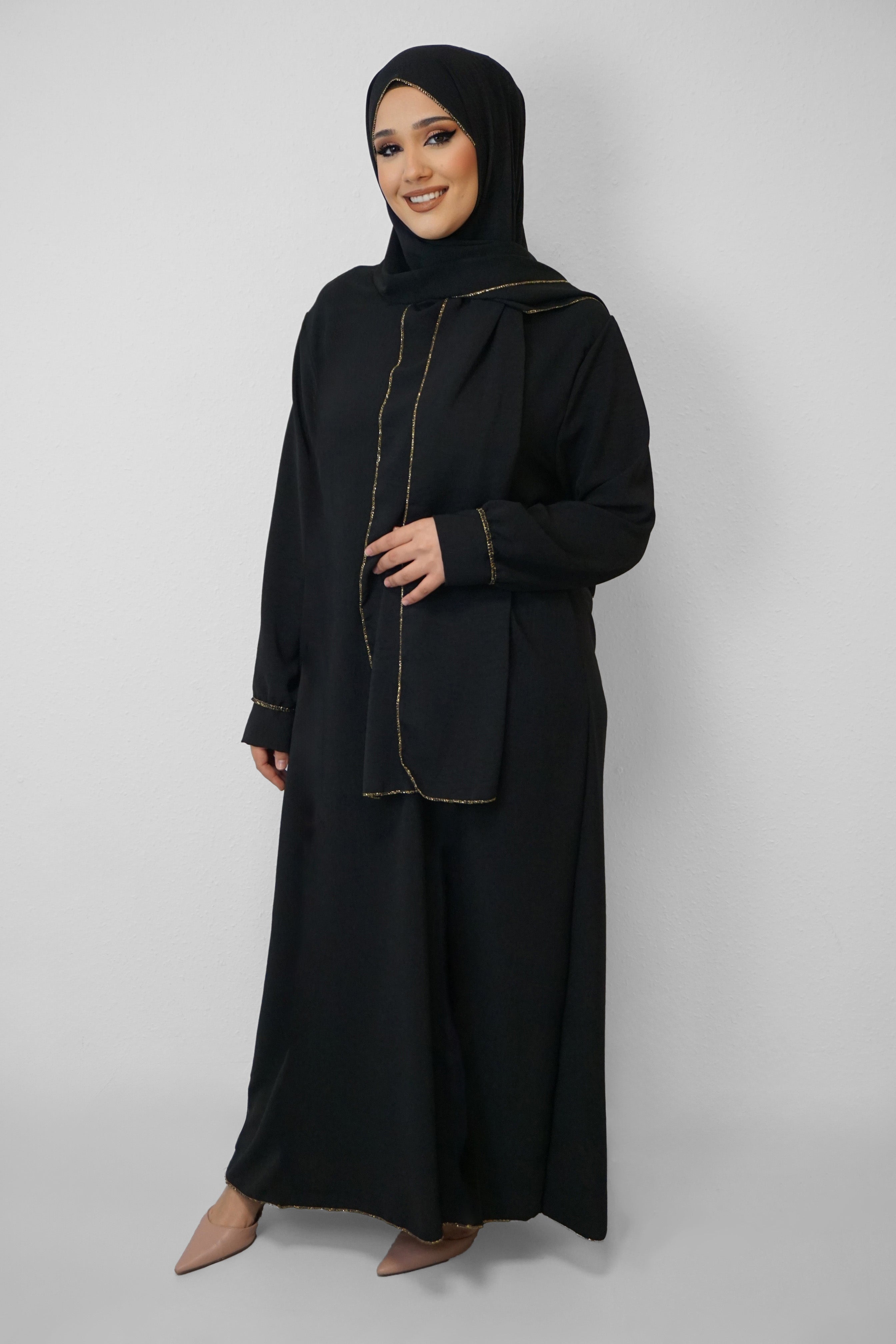 Abaya Cherin Schwarz