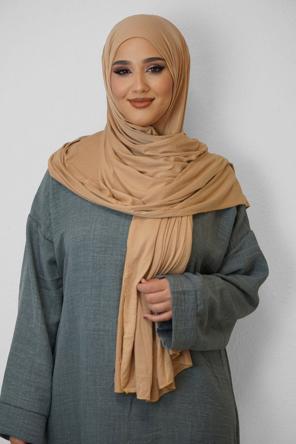 Jersey XL Hijab Karamell