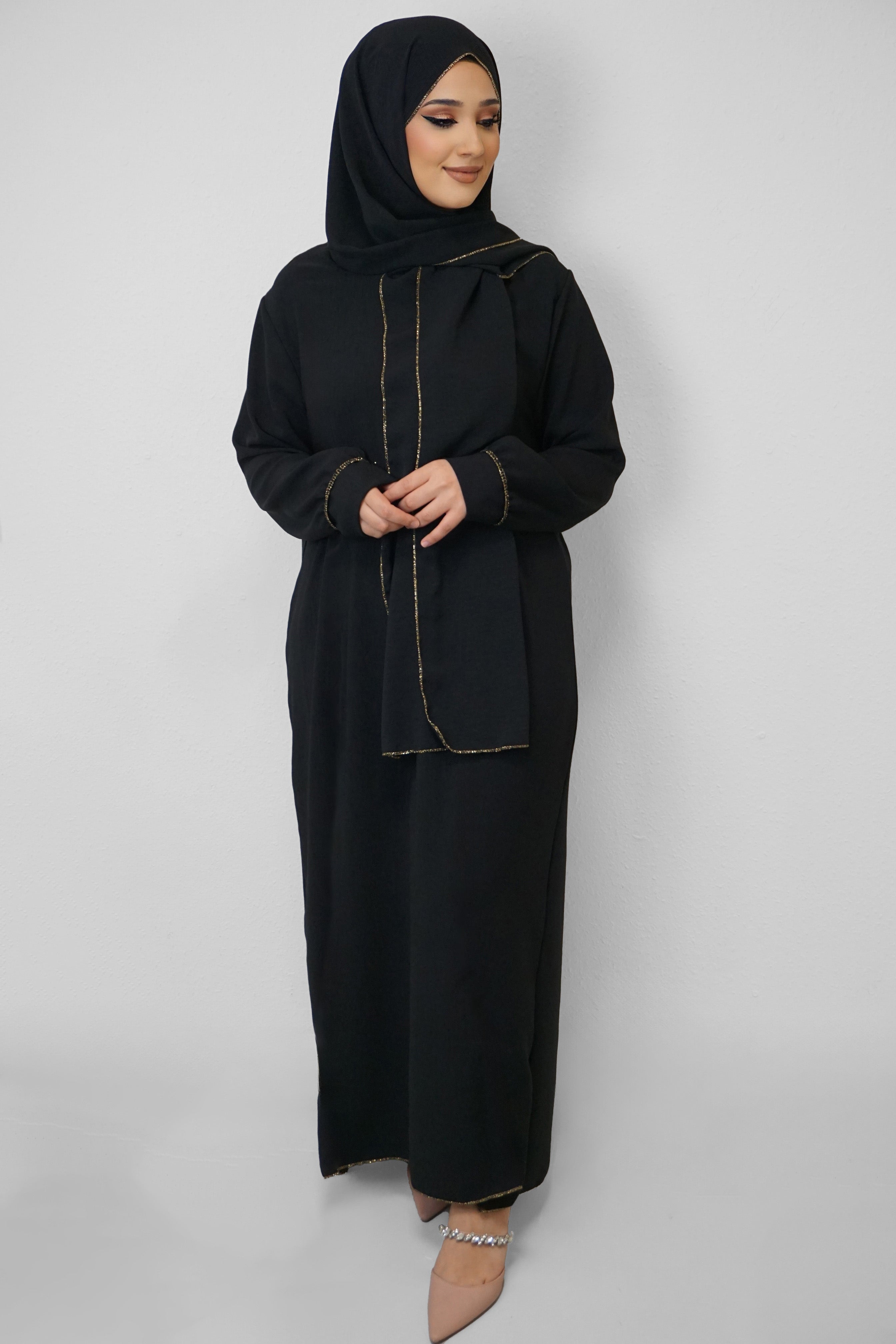 Abaya Cherin Schwarz