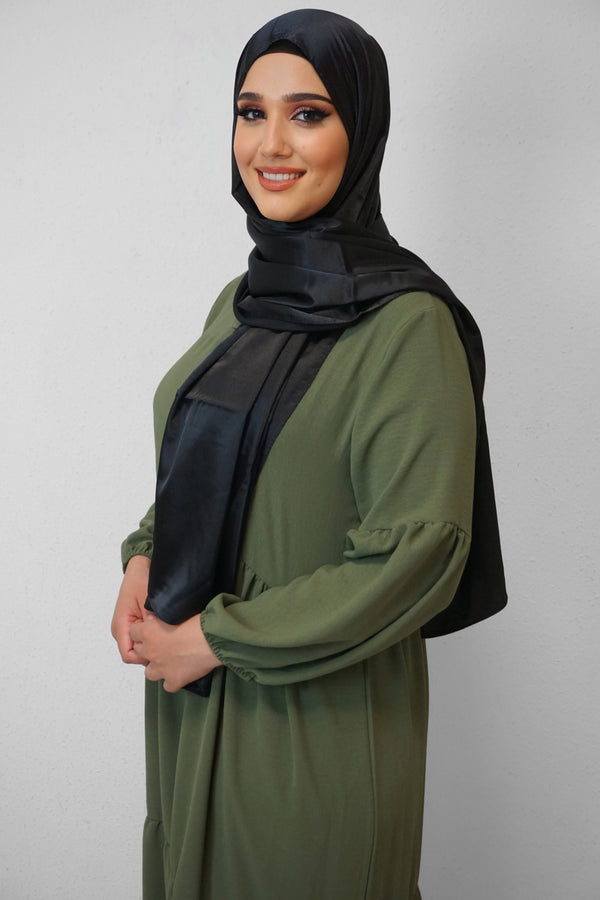 Satin Classic Hijab Schwarz