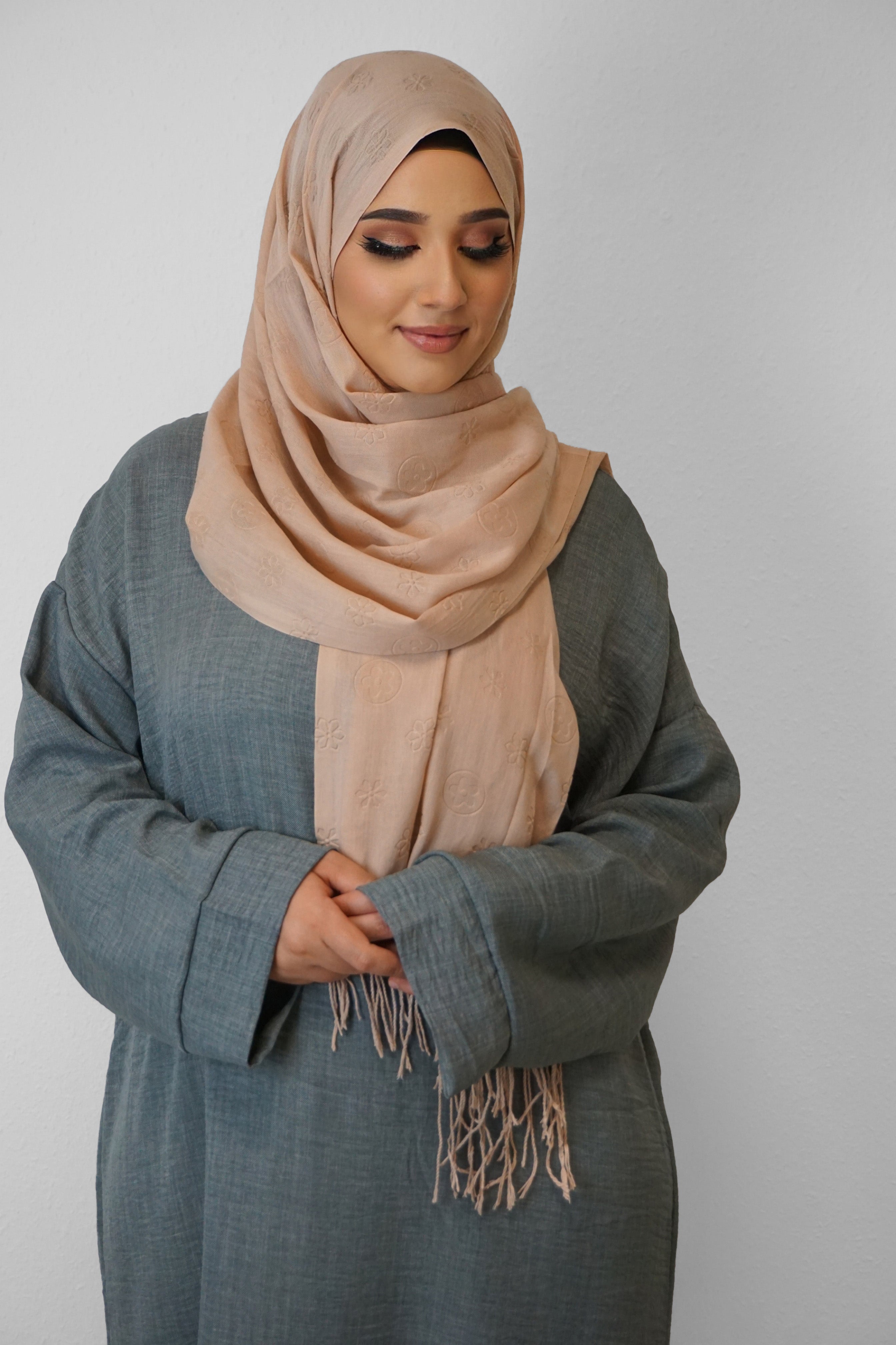 Baumwolle Hijab Zuhur Camel