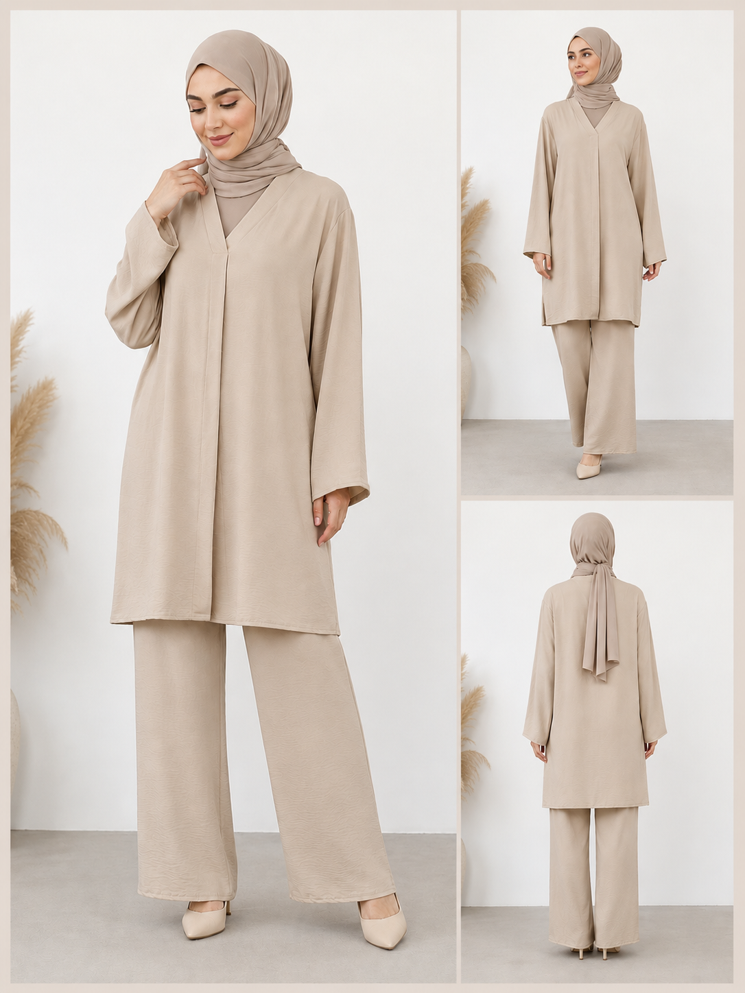 Zwei-Teiler Hose Isanet Beige