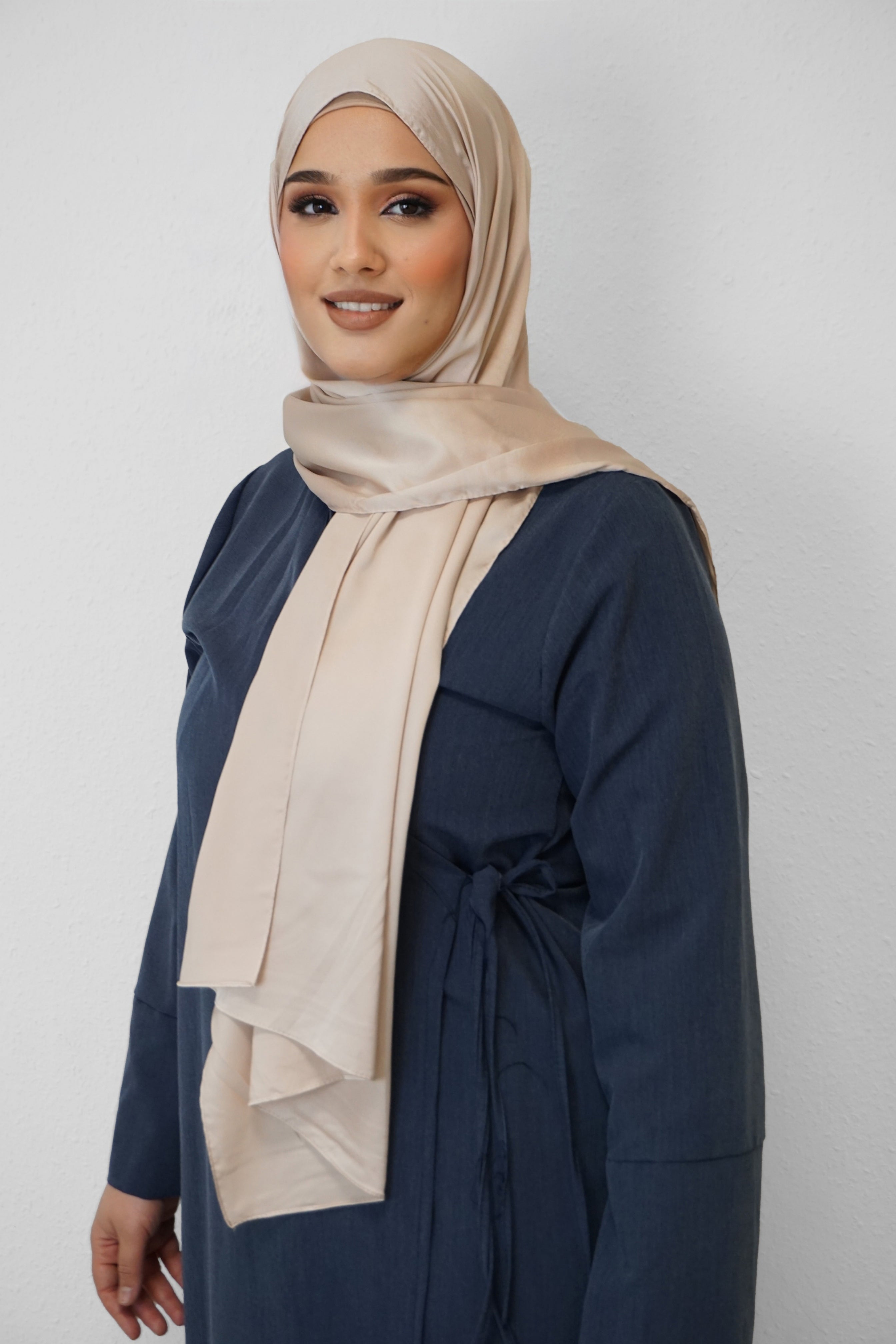 Satin Classic Hijab Beige