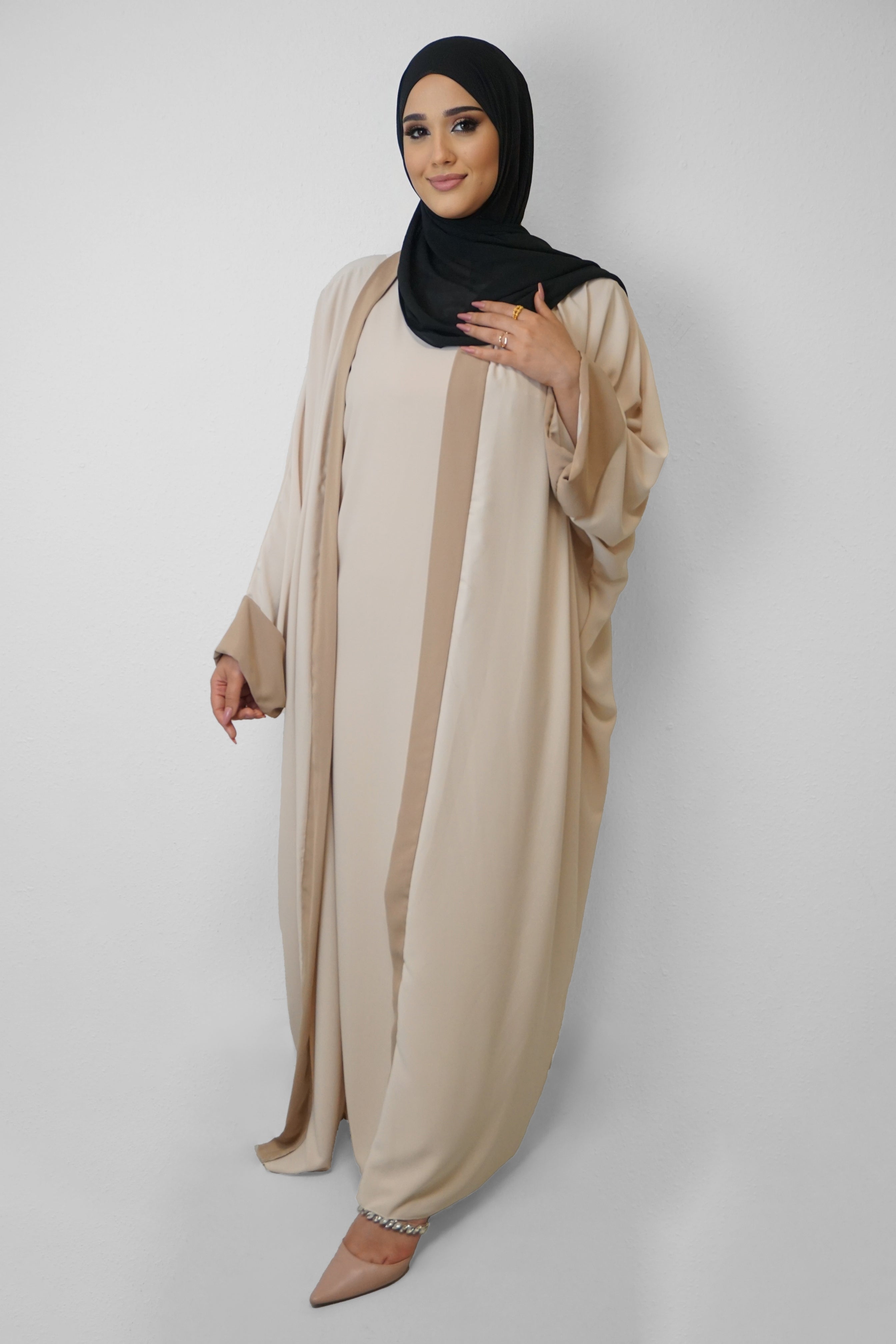 Zweiteiler Abaya Baya Beige