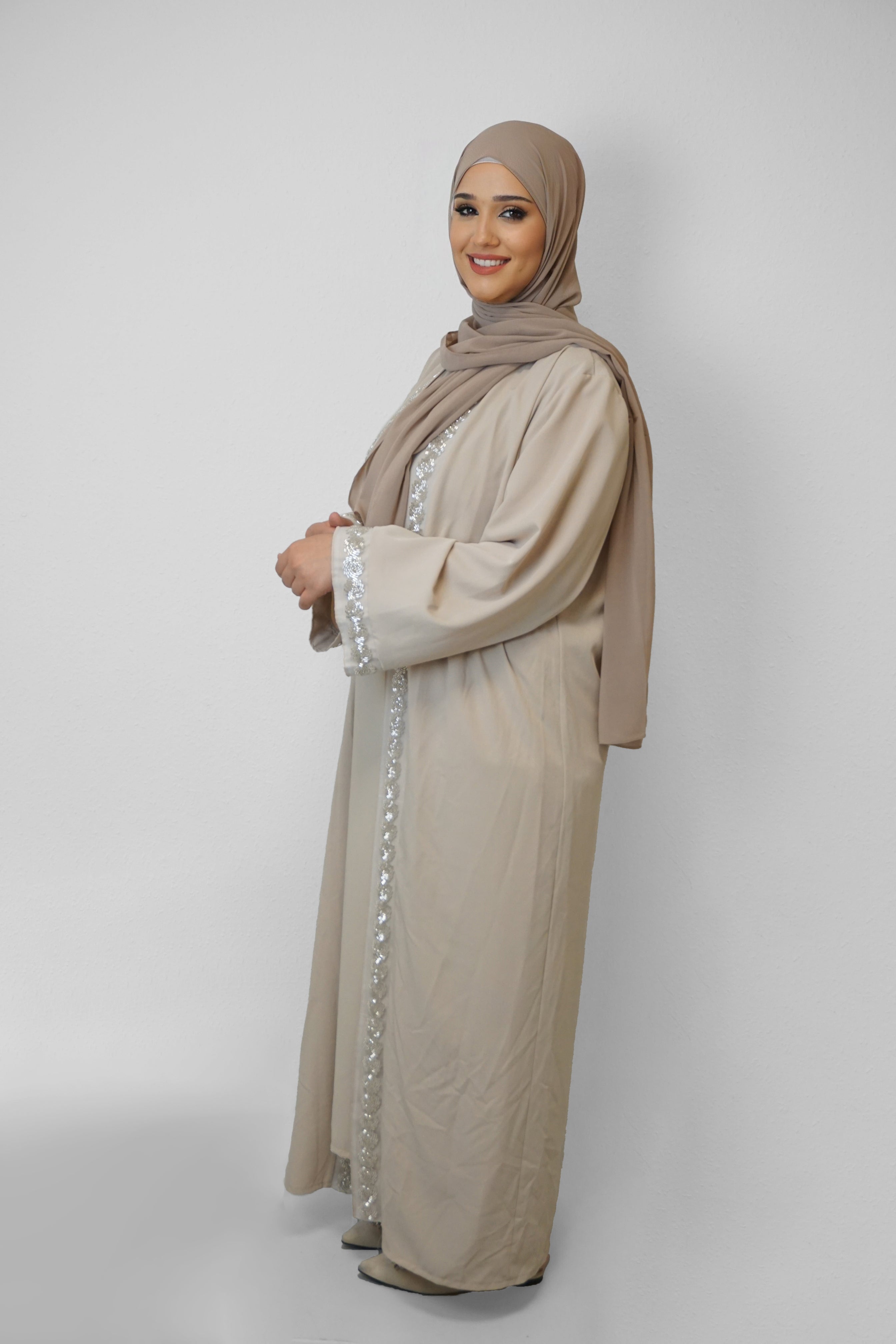 Zweiteiler Abaya Melika Beige