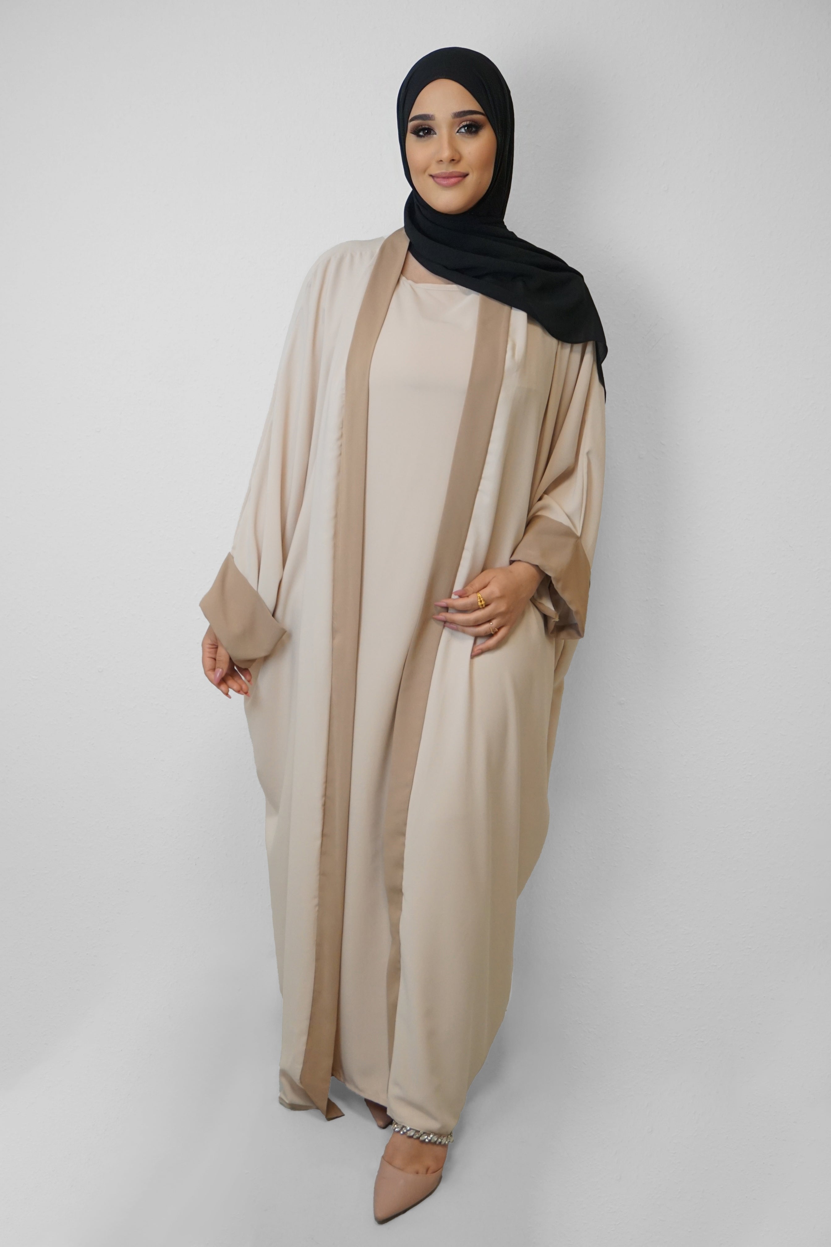 Zweiteiler Abaya Baya Beige