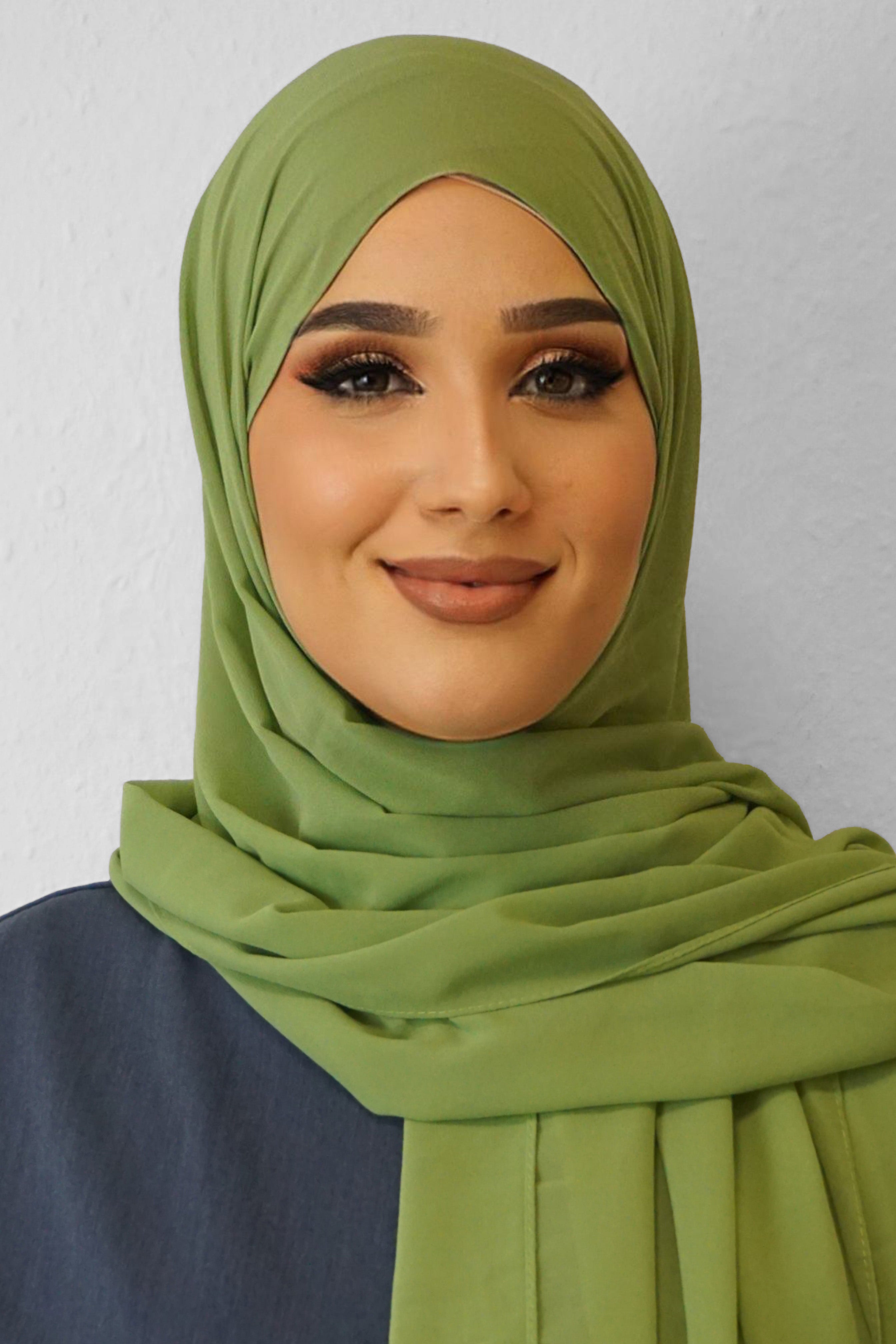 Chiffon Hijab Maira Blattgrün