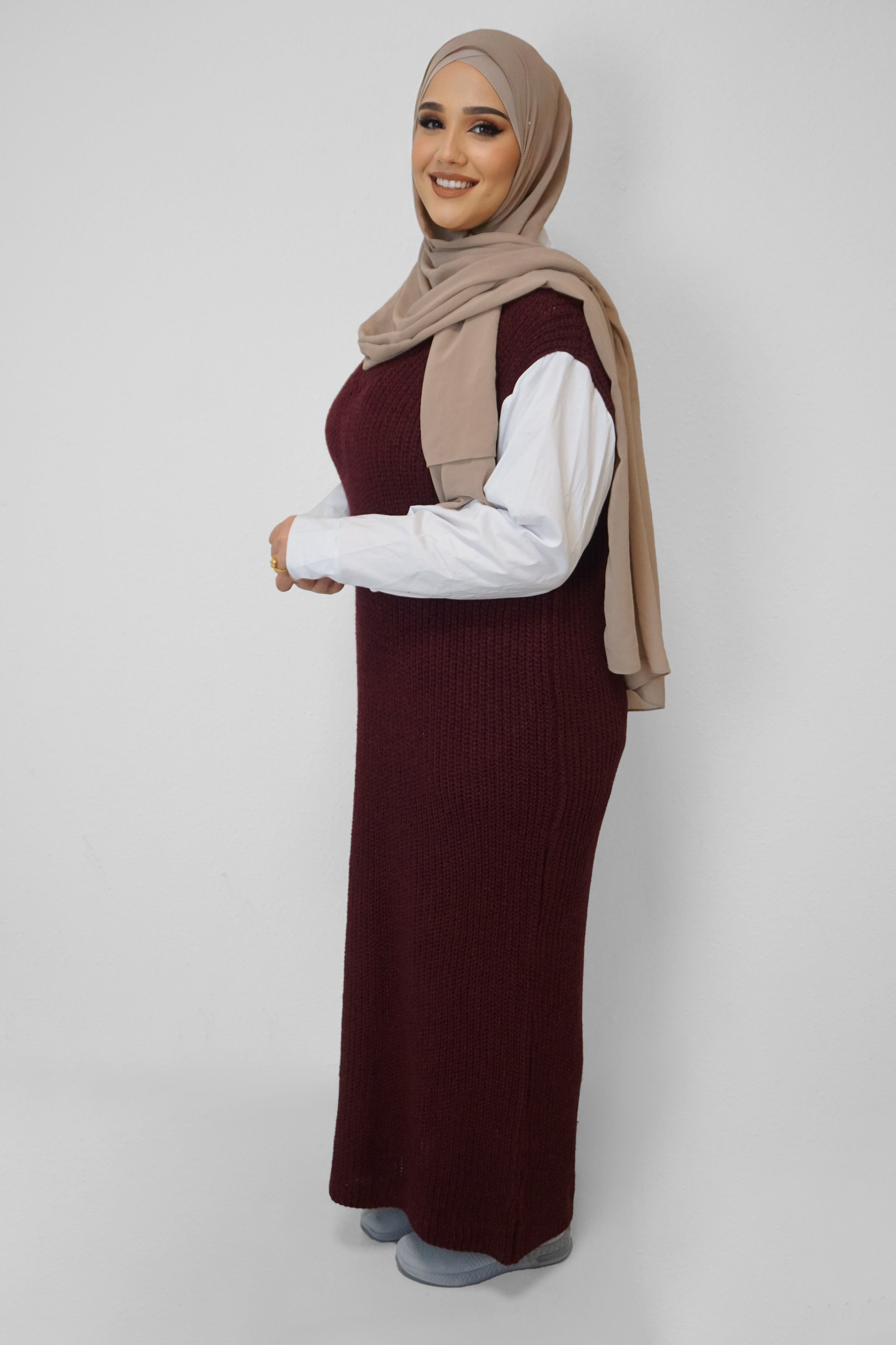 Strickkleid Hafsa Bordeaux