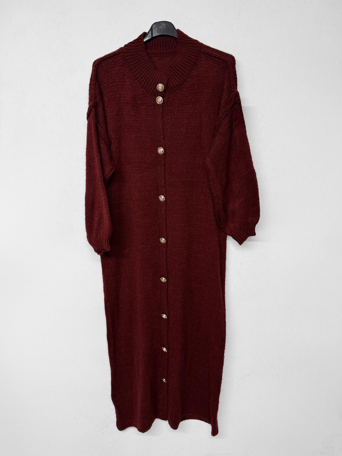 Strick-Kleid Ayu Bordeaux