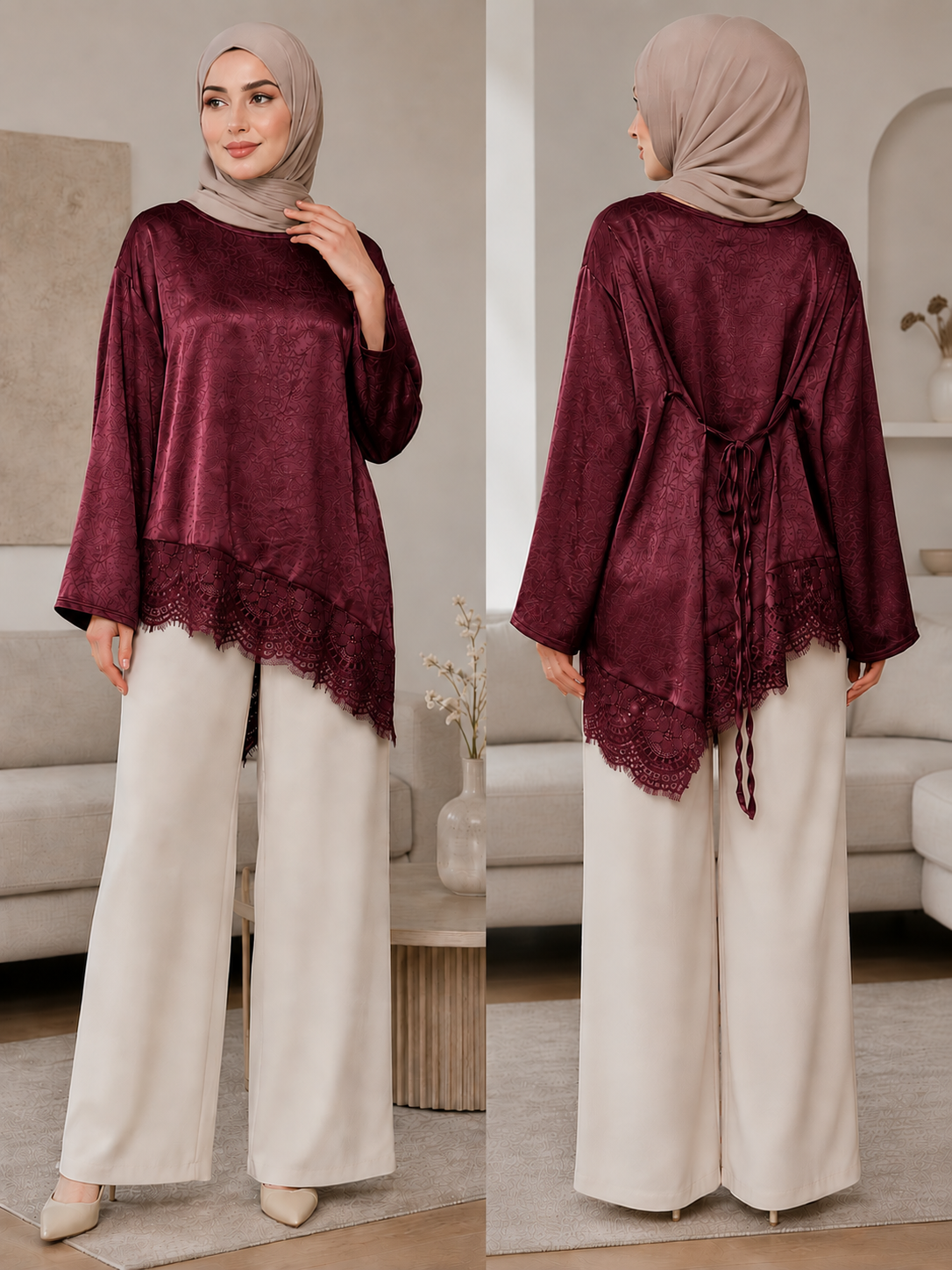 Oberteil Tiaresh Bordeaux
