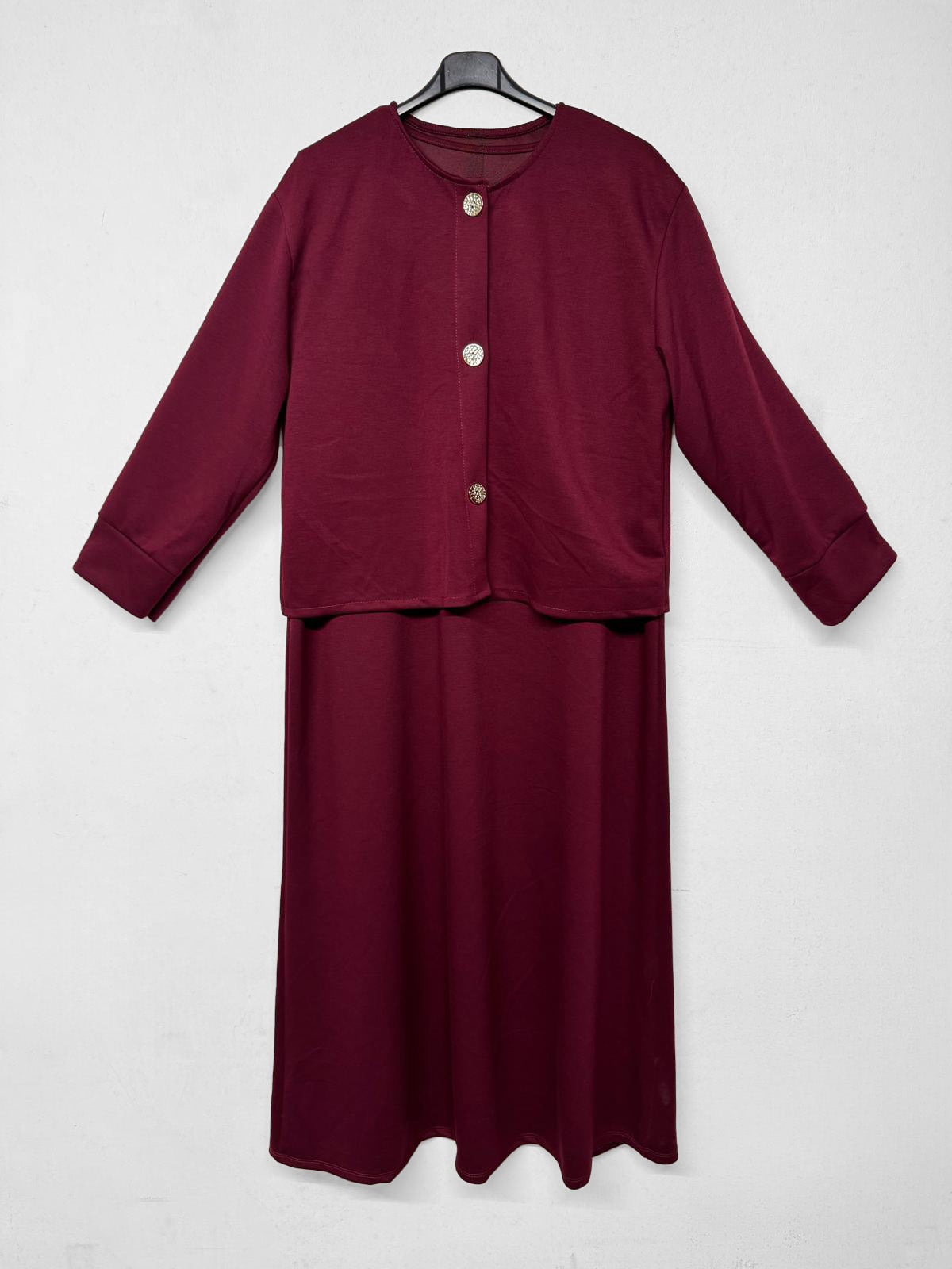Abaya Adira Bordeaux