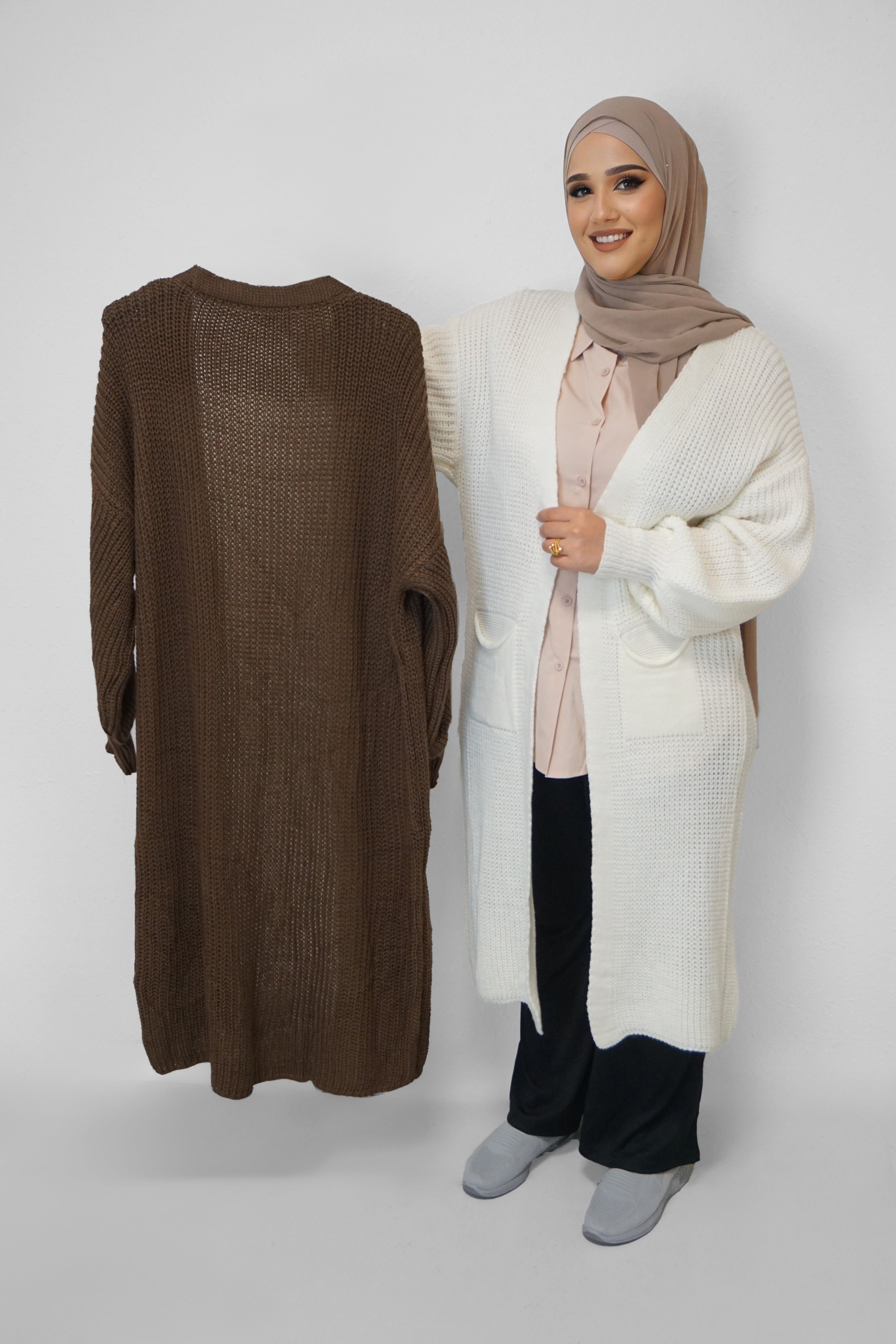 Maxi Cardigan Mahnoor Braun