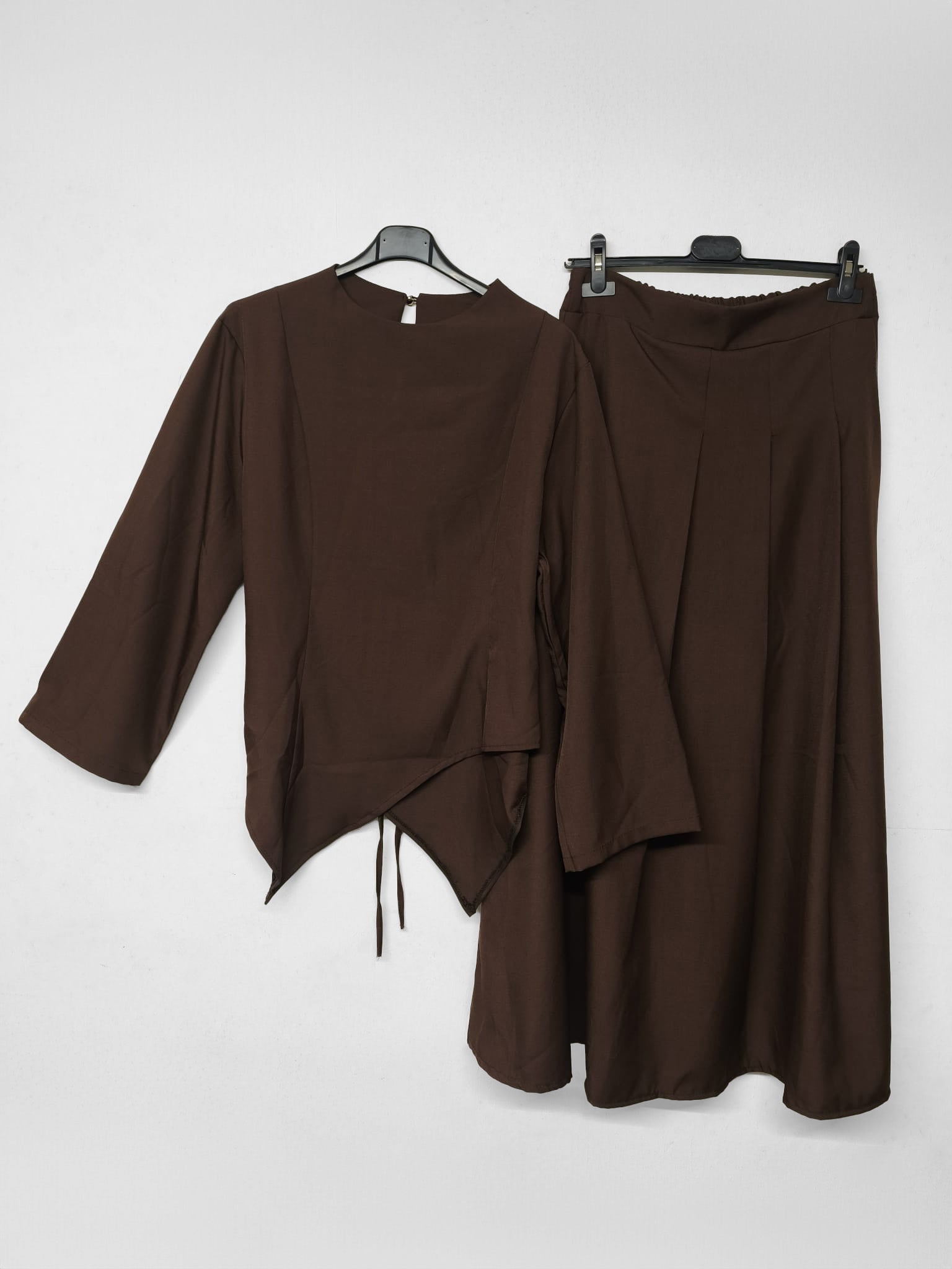 Zwei-Teiler Rock Elindra Braun