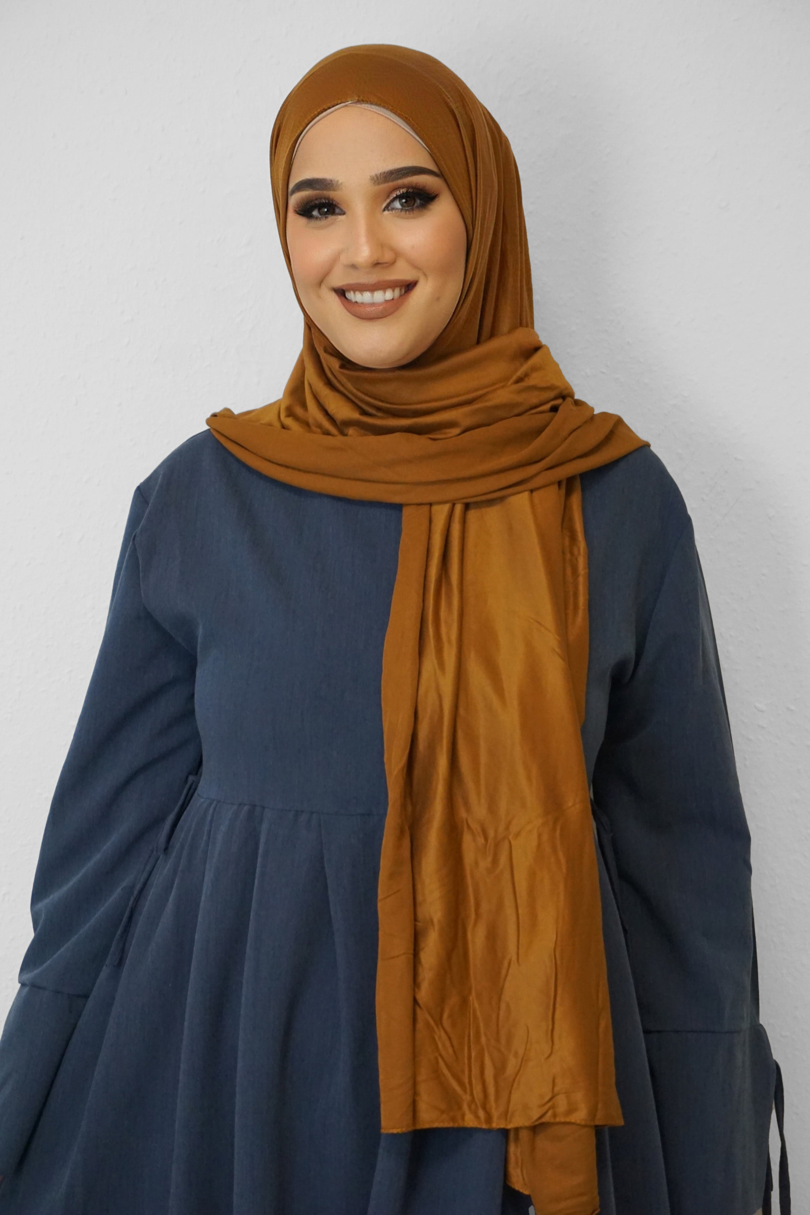 Jersey Hijab Fiza Camel 3