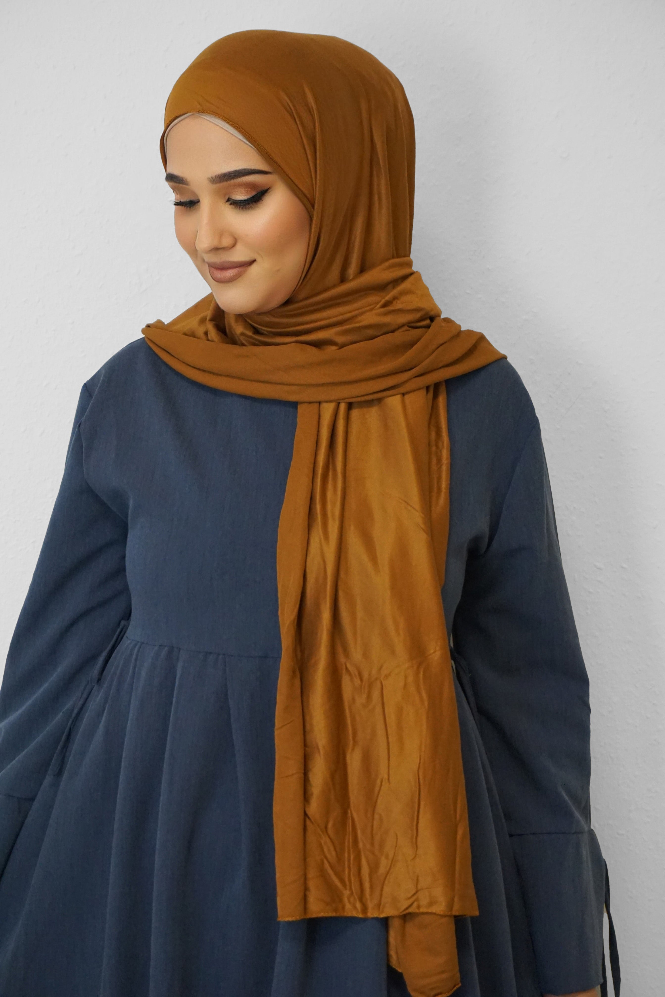 Jersey Hijab Fiza Camel 3