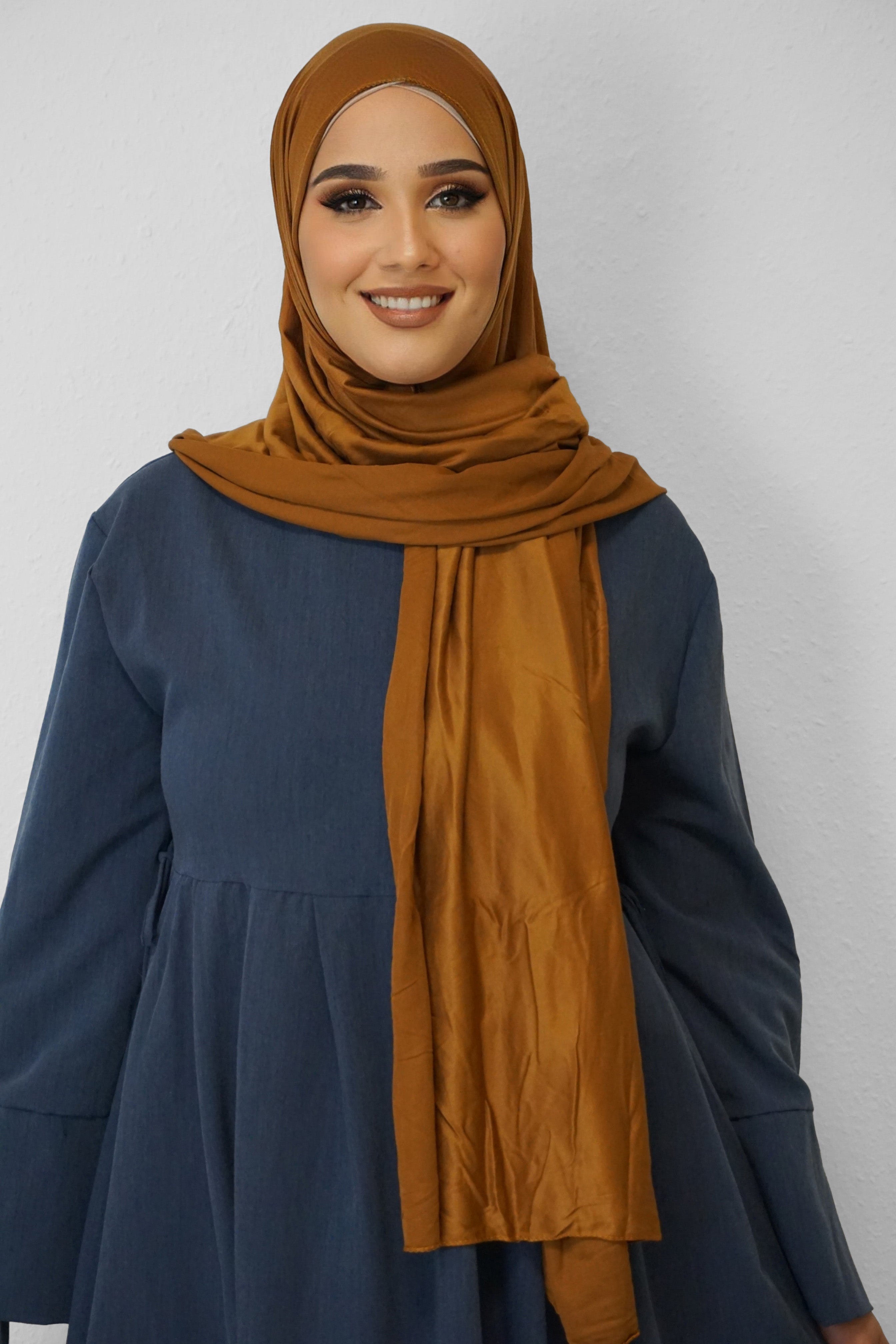 Jersey Hijab Fiza Camel 3