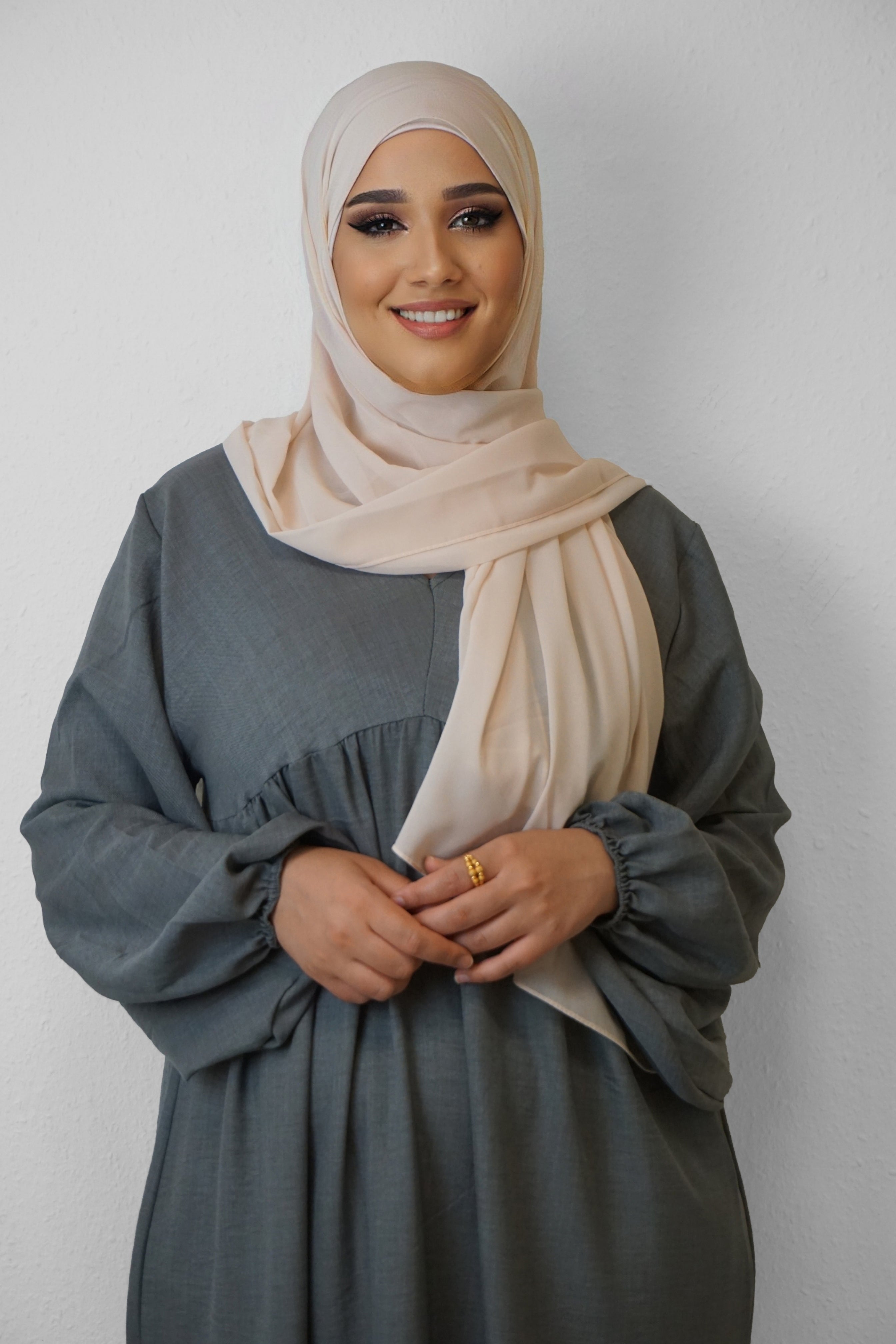 Chiffon Hijab Maira Champagner