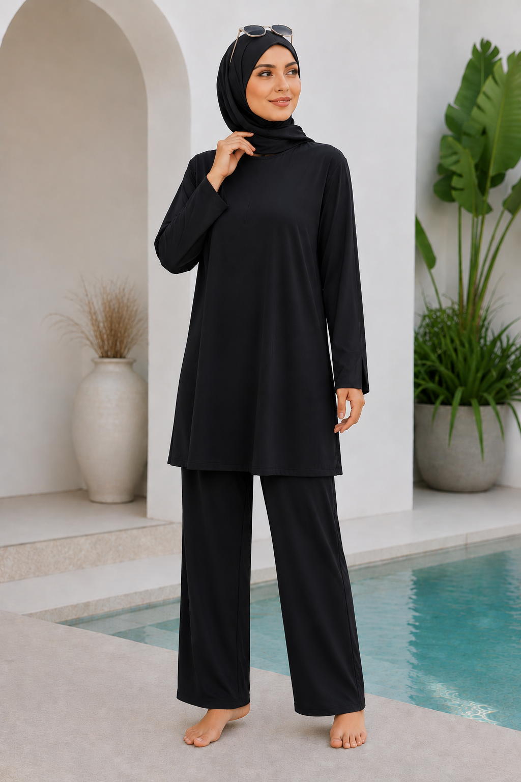 Burkini Asil Schwarz