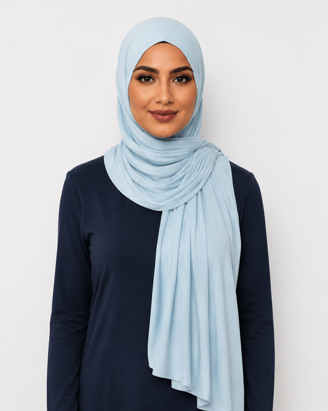 Jersey Hijab Fiza Jeansblau