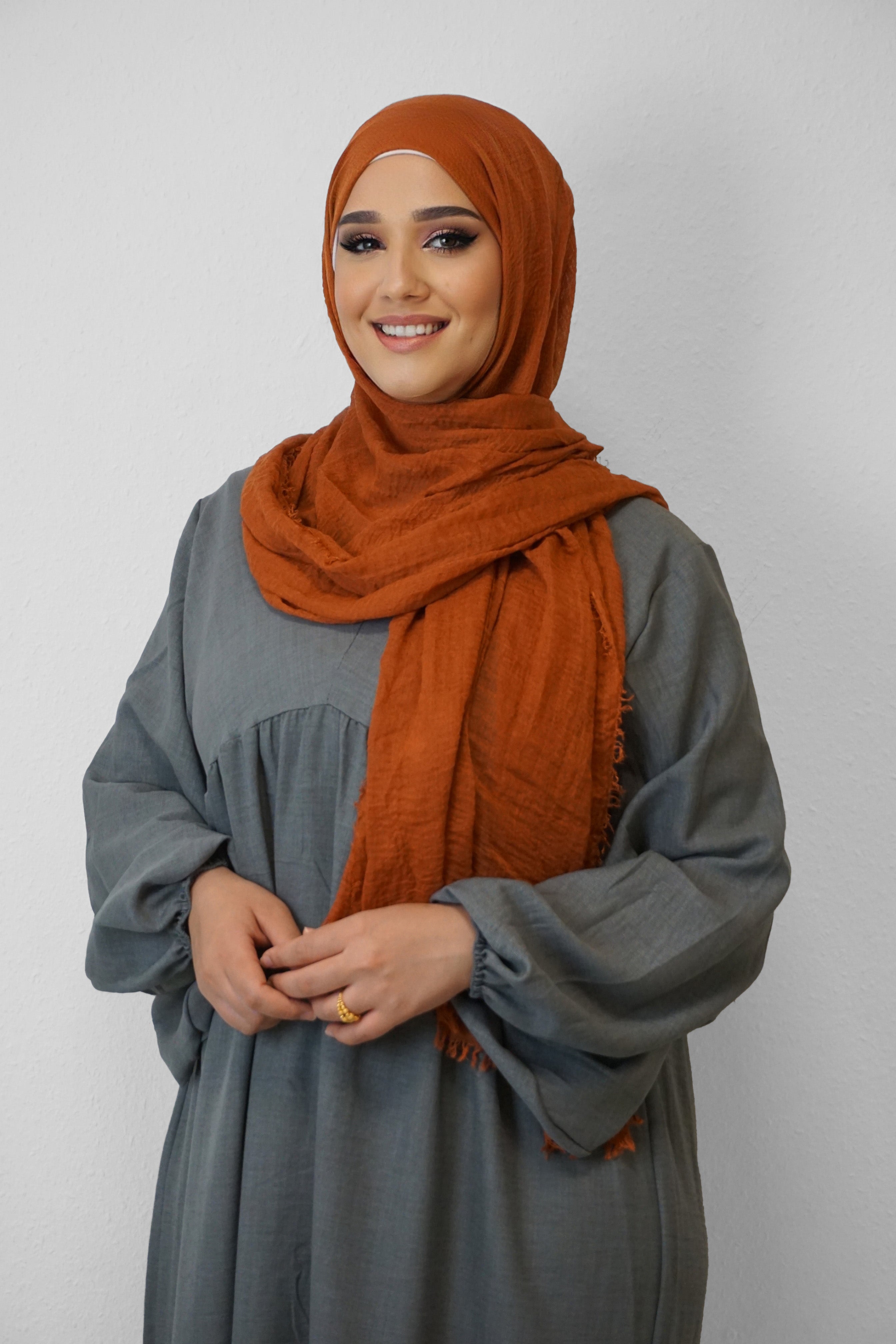 Daily Hijab Dalia Dark-Orange