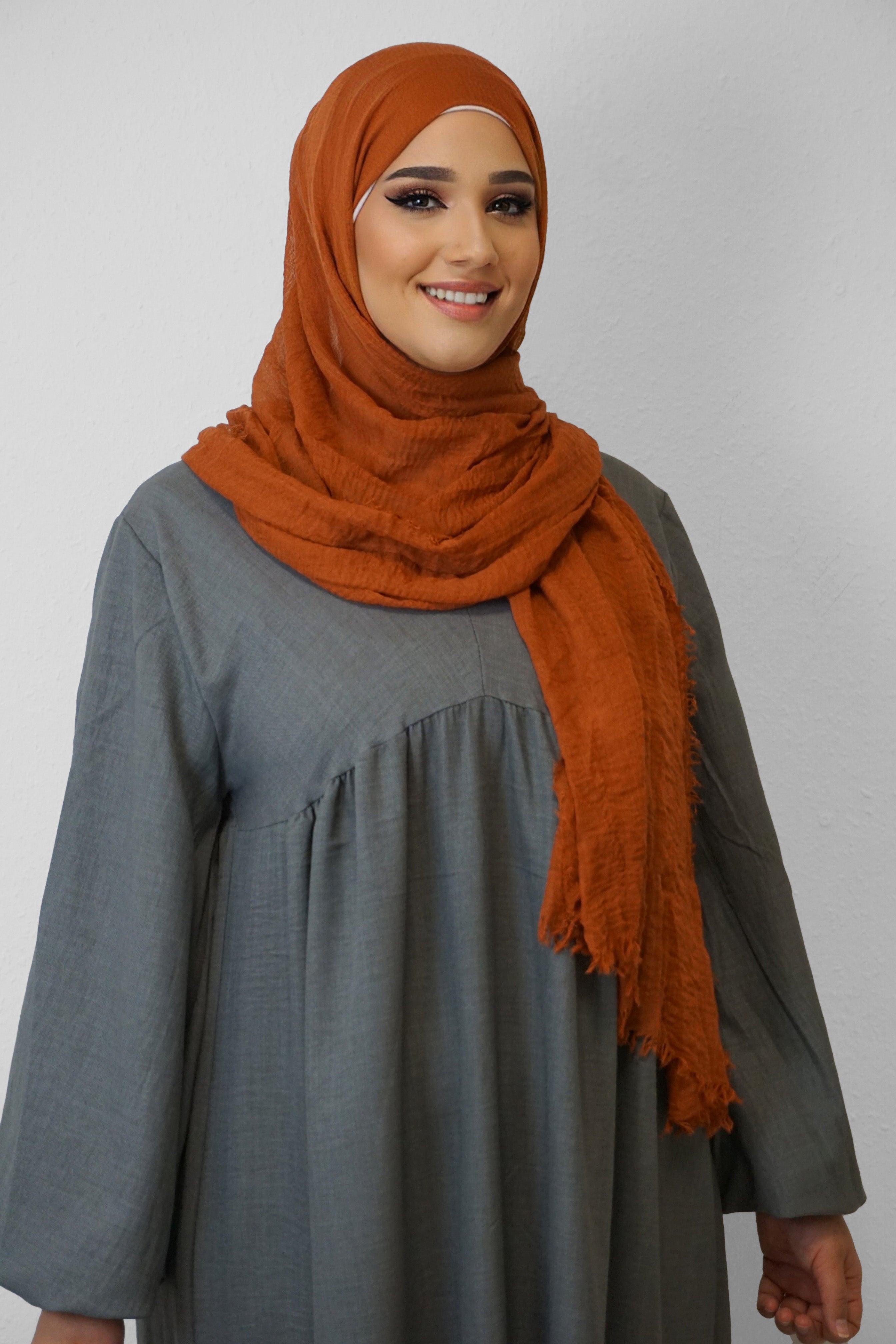 Daily Hijab Dalia Dark-Orange