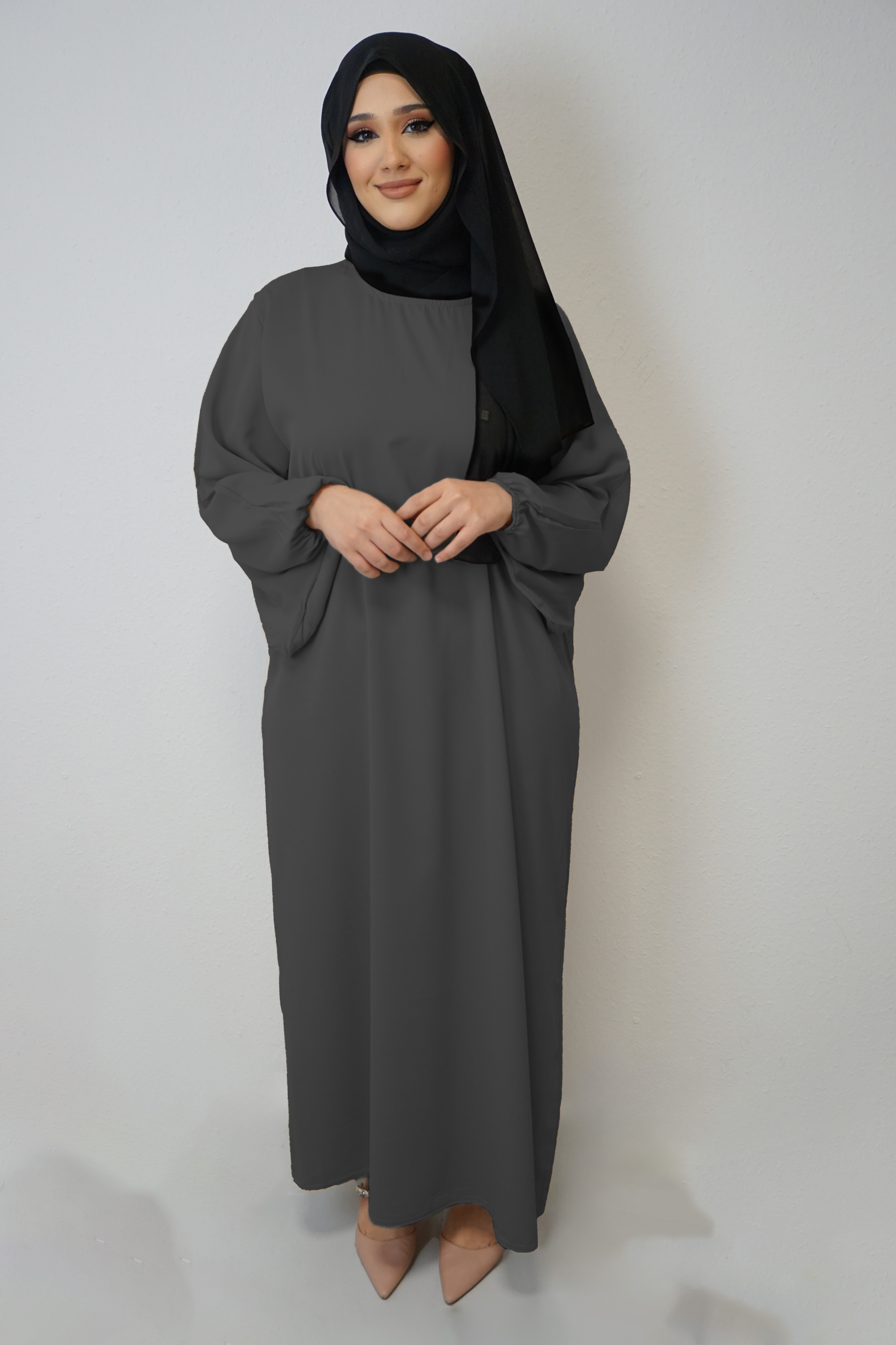 Abaya Amal Dunkelgrau