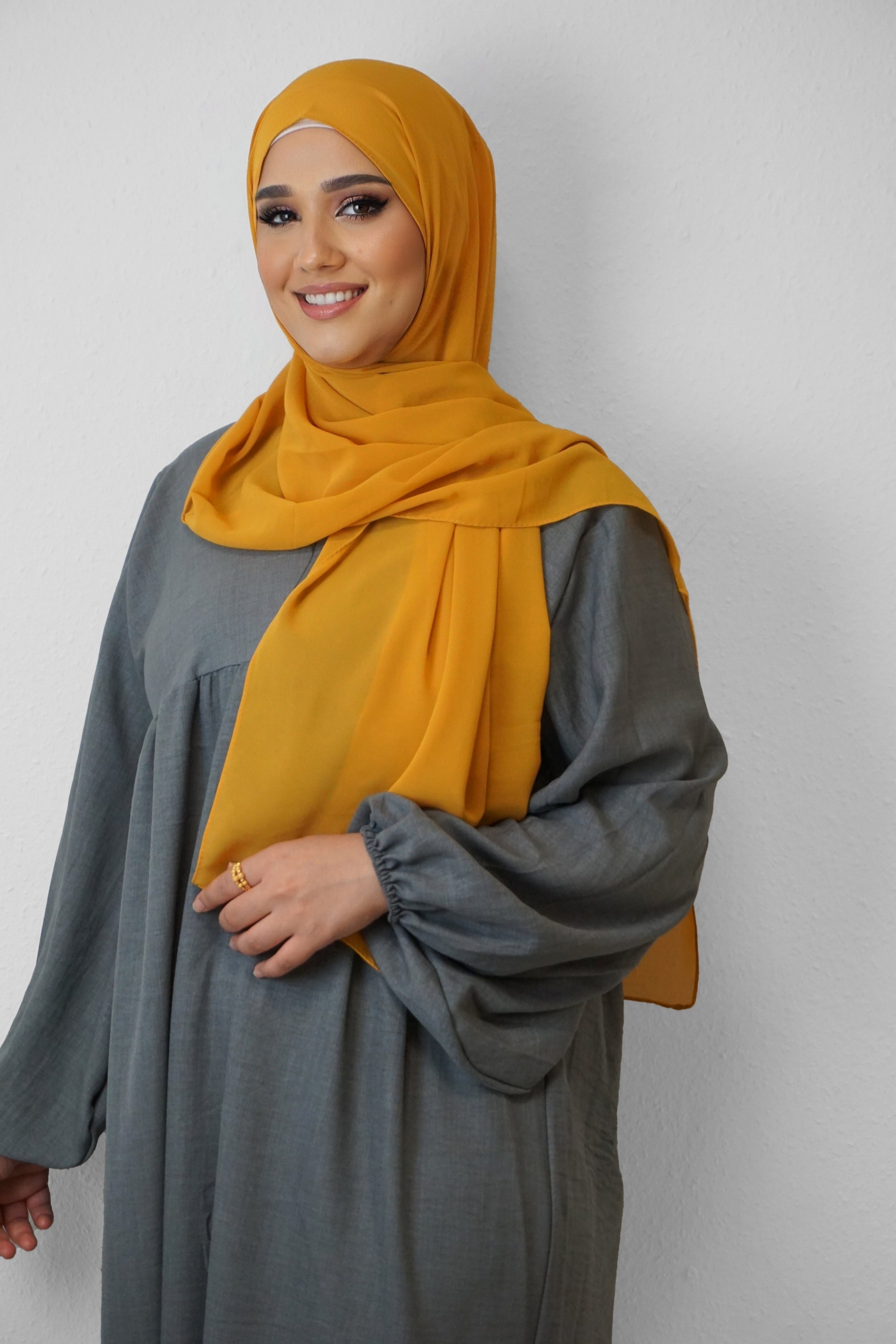 Chiffon Hijab Maira Gelb