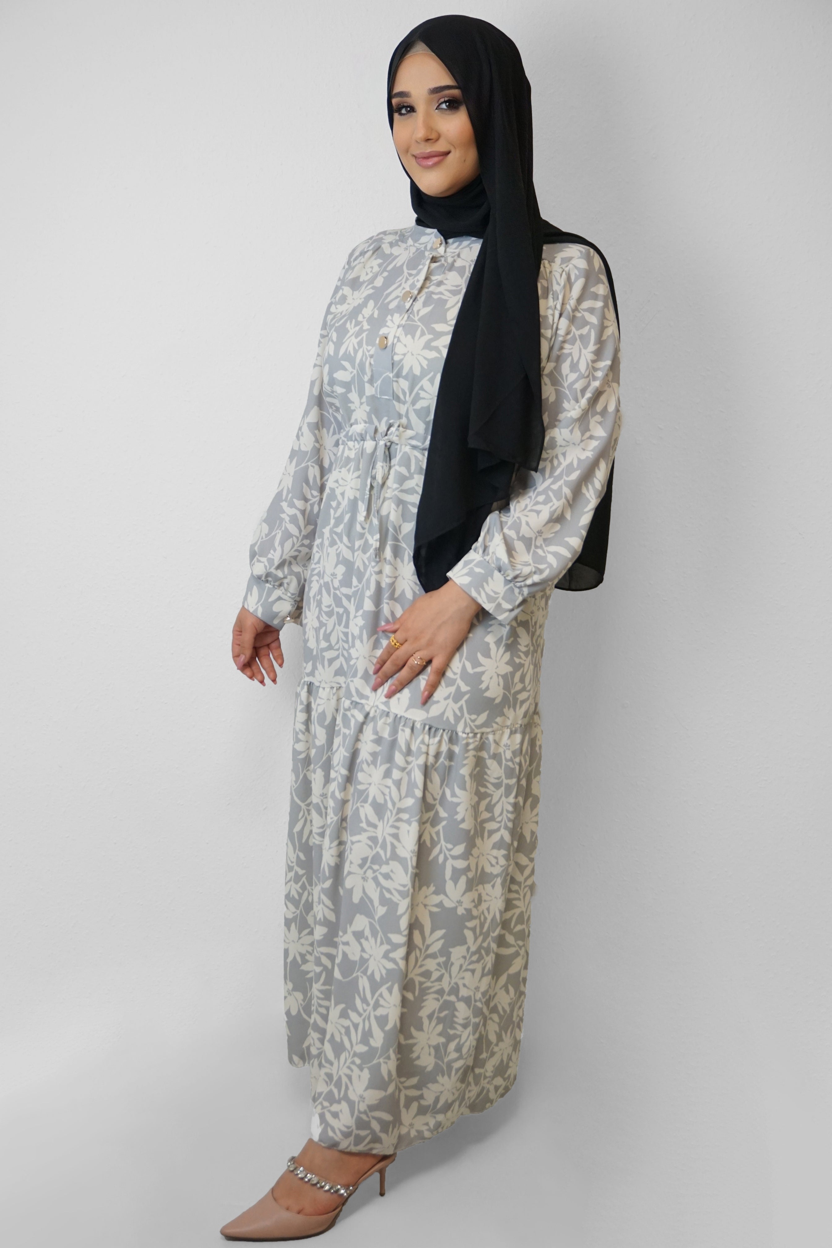 Abaya Hanan Hellgrau