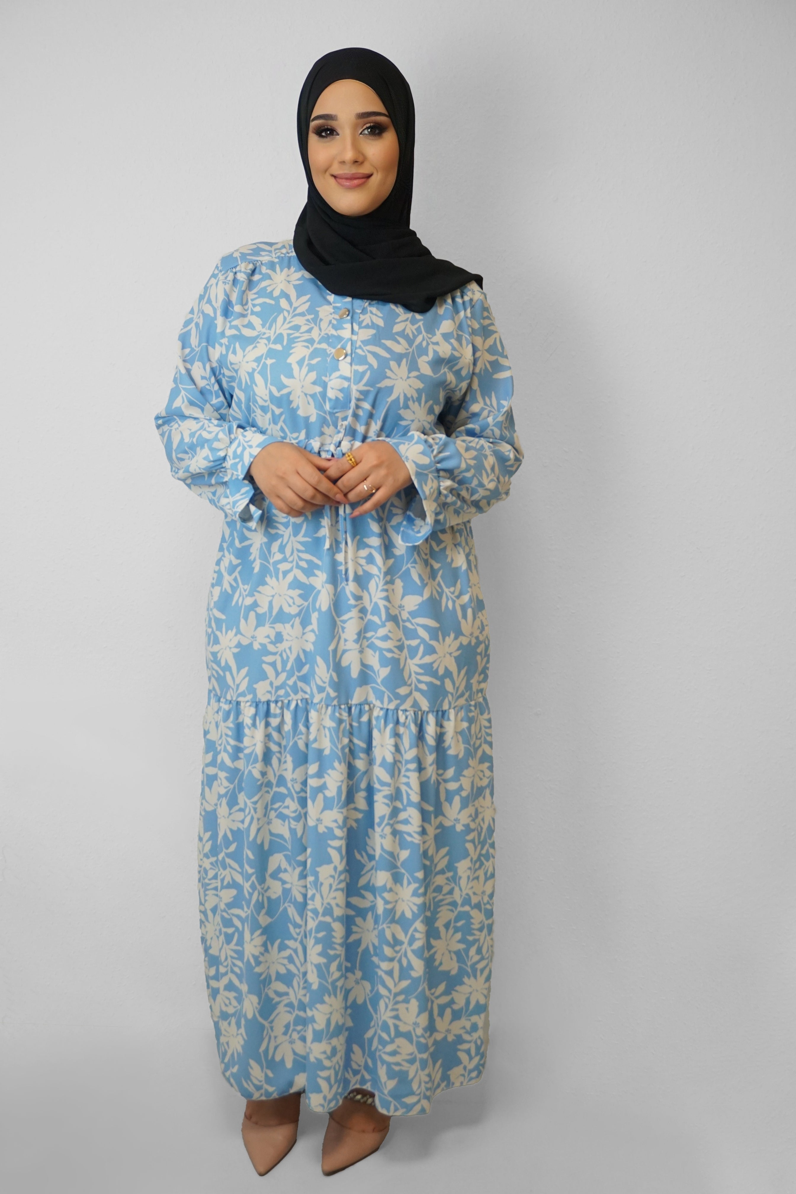 Abaya Hanan Hellblau