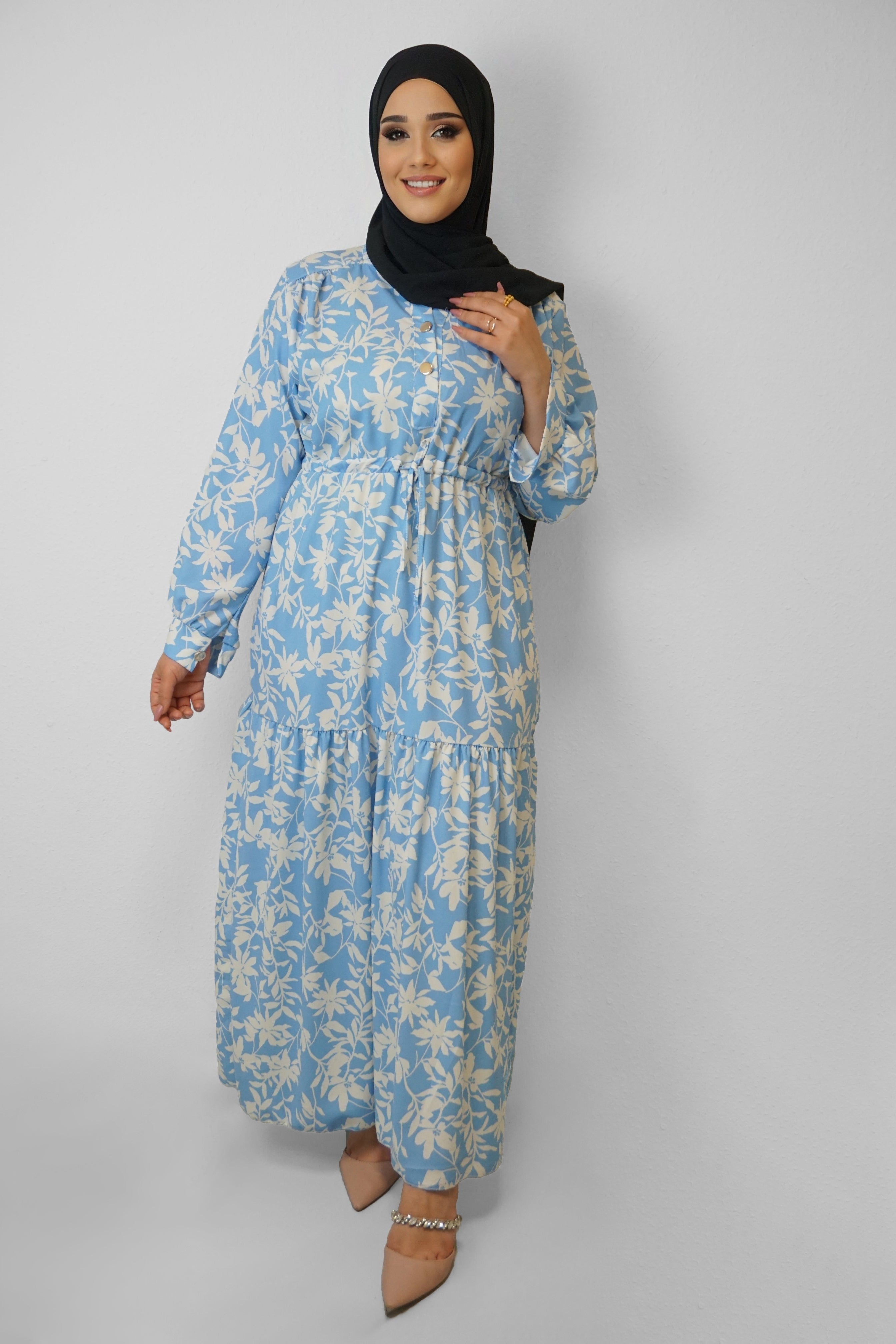 Abaya Hanan Hellblau