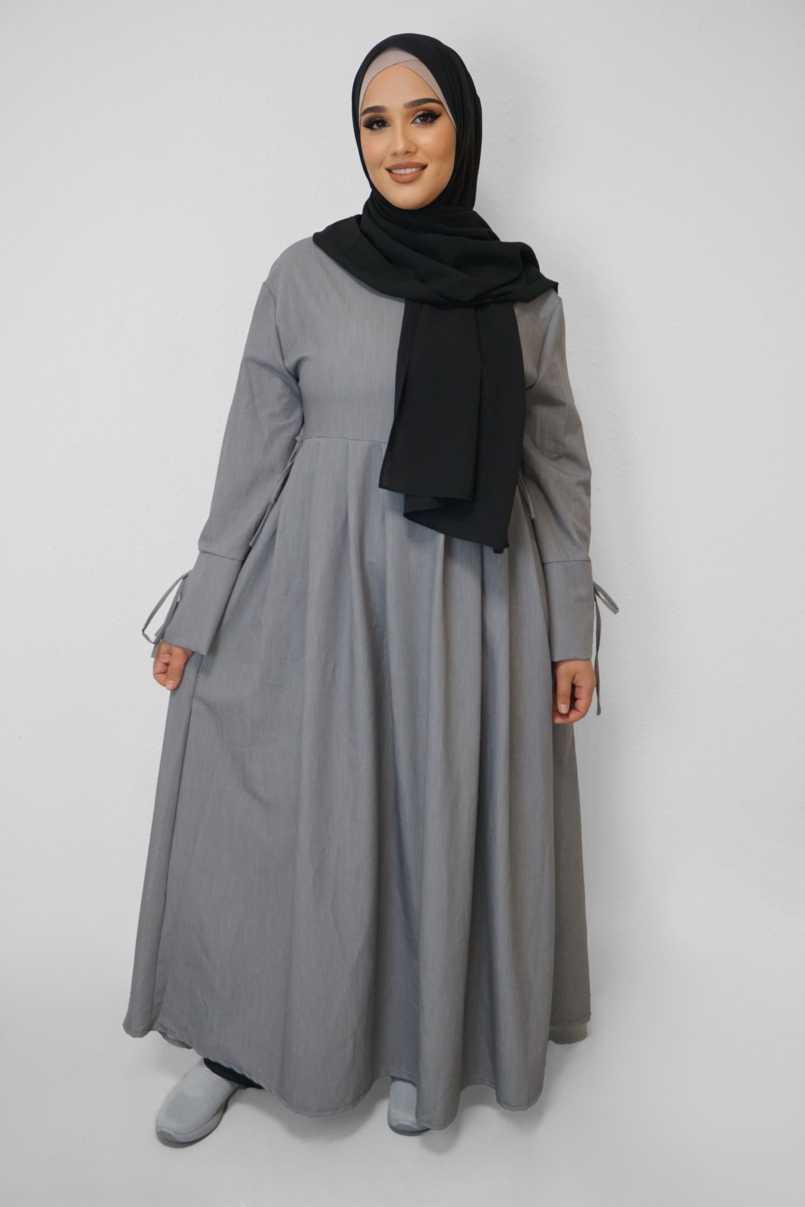 Abaya Yasmin Hellgrau