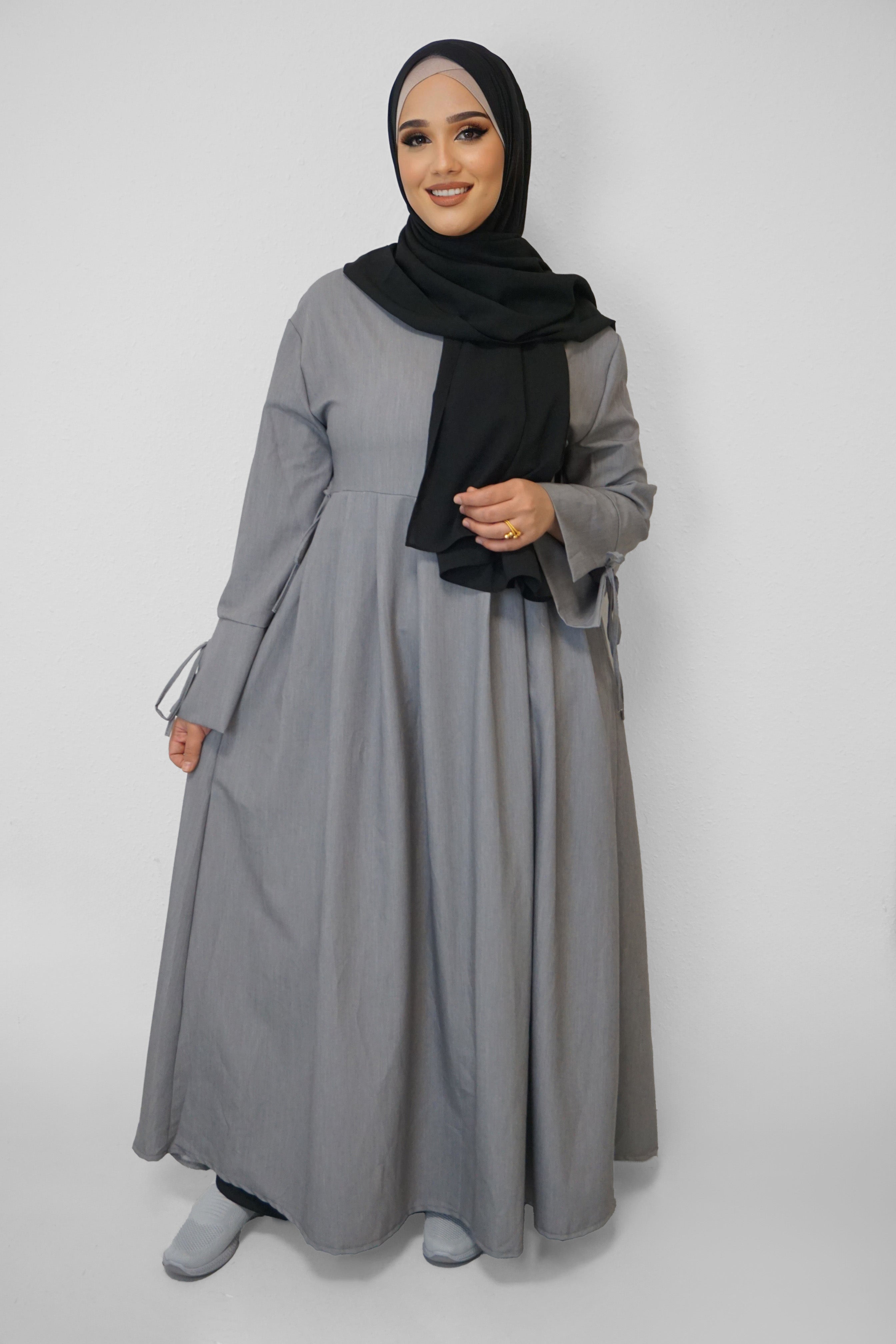 Abaya Yasmin Hellgrau