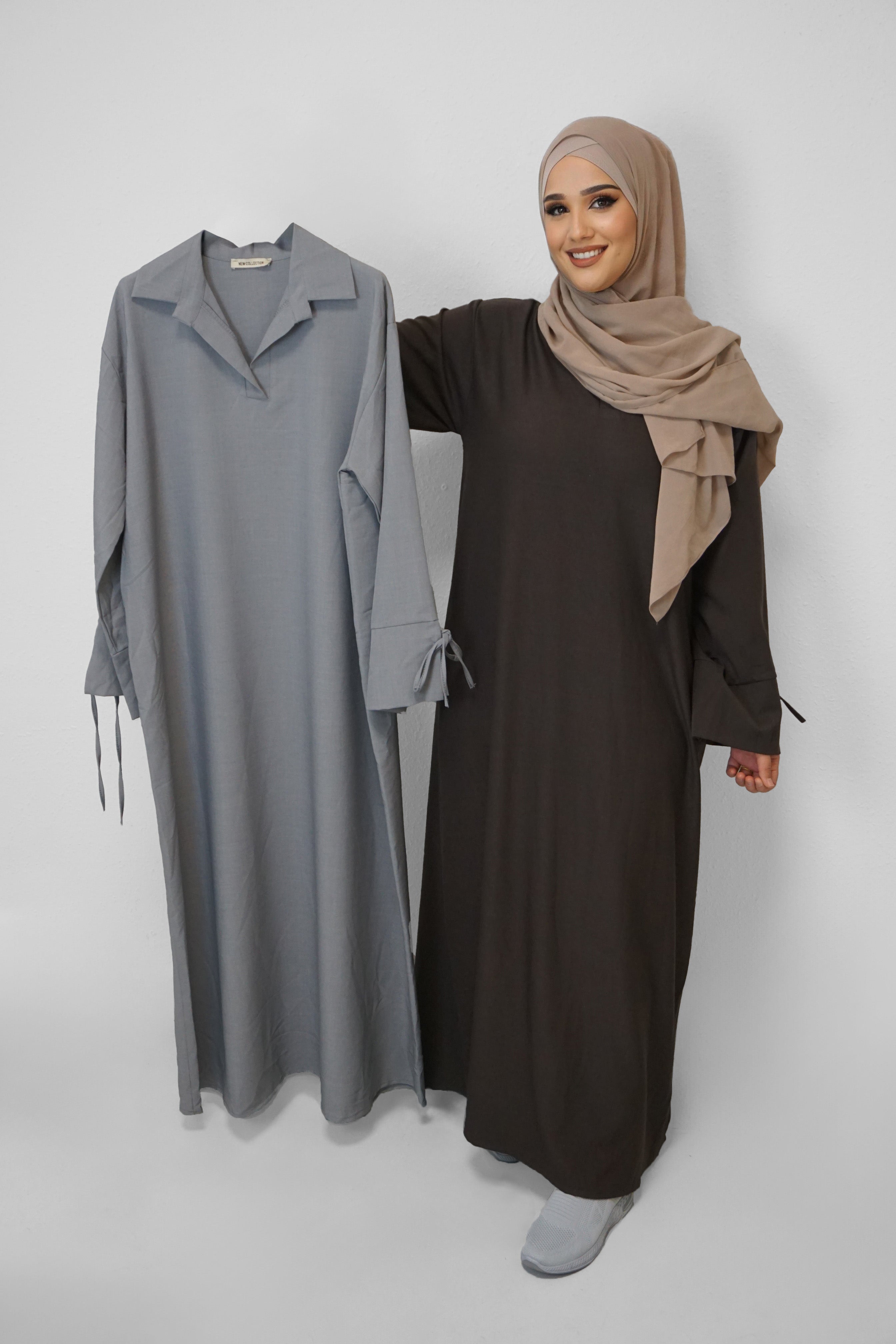 Abaya Aydan Dunkelgrau