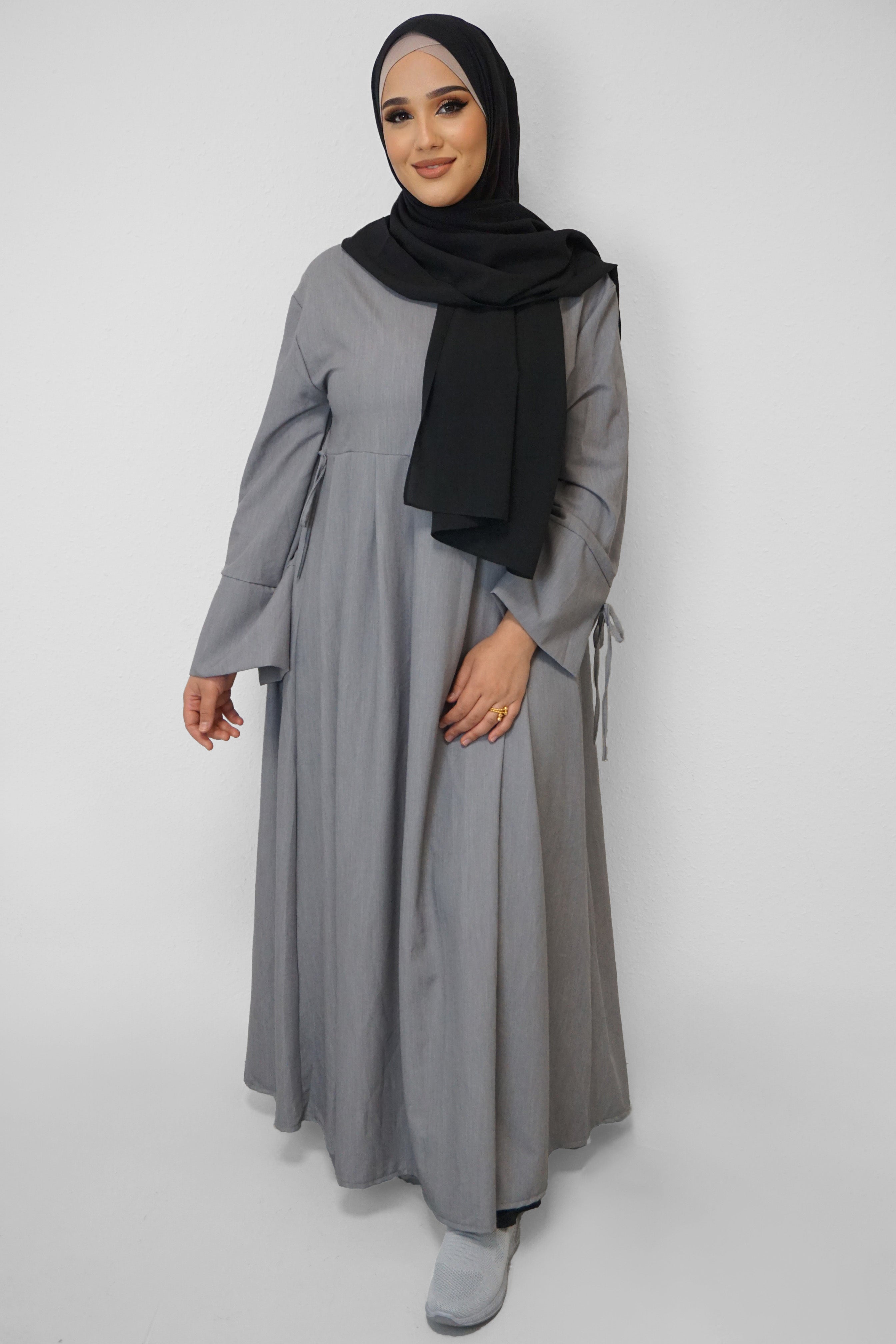 Abaya Yasmin Hellgrau