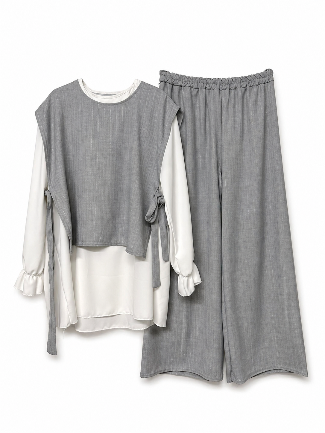 Zwei-Teiler Hose Bronwyn Hellgrau