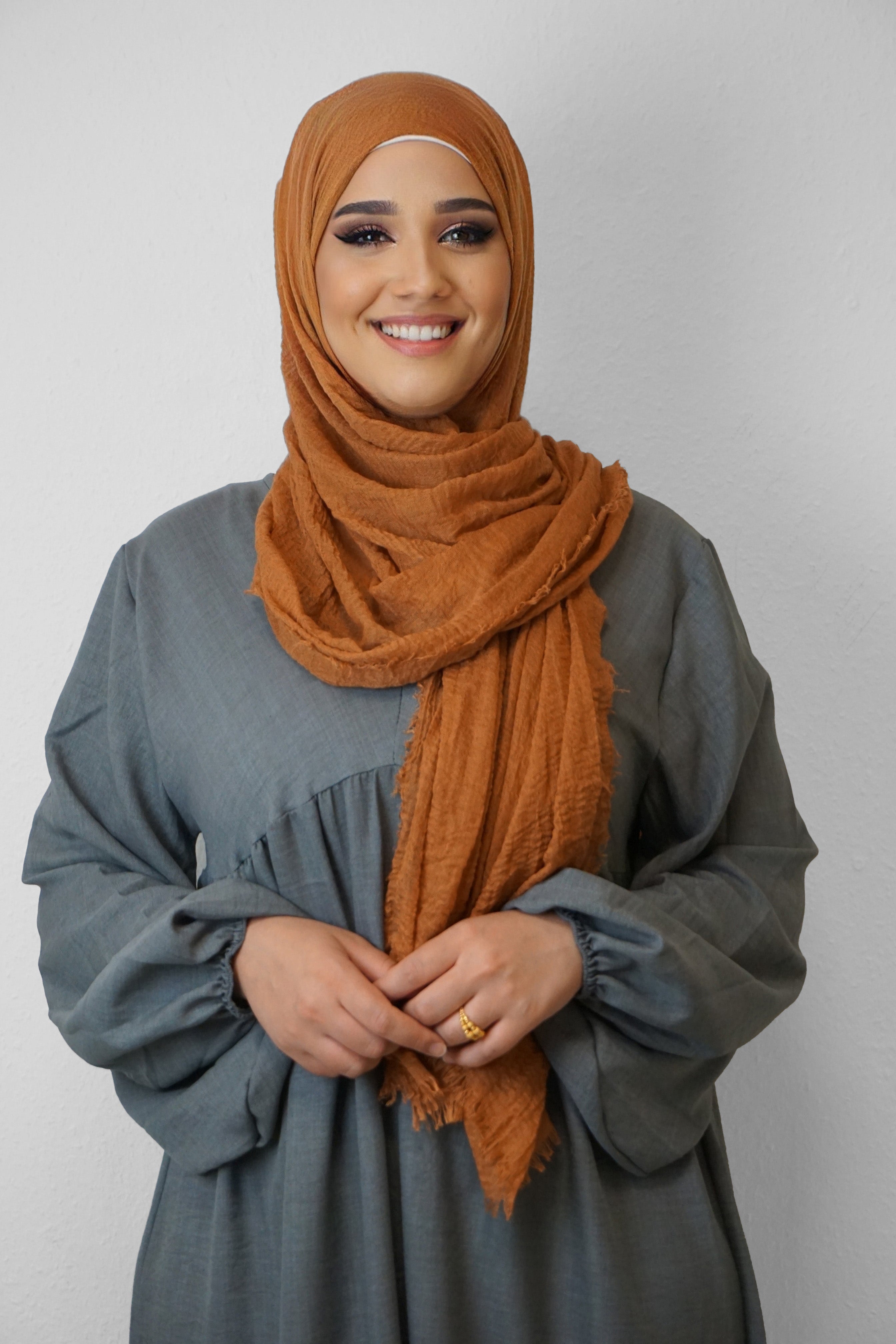 Daily Hijab Dalia Dunkelorange