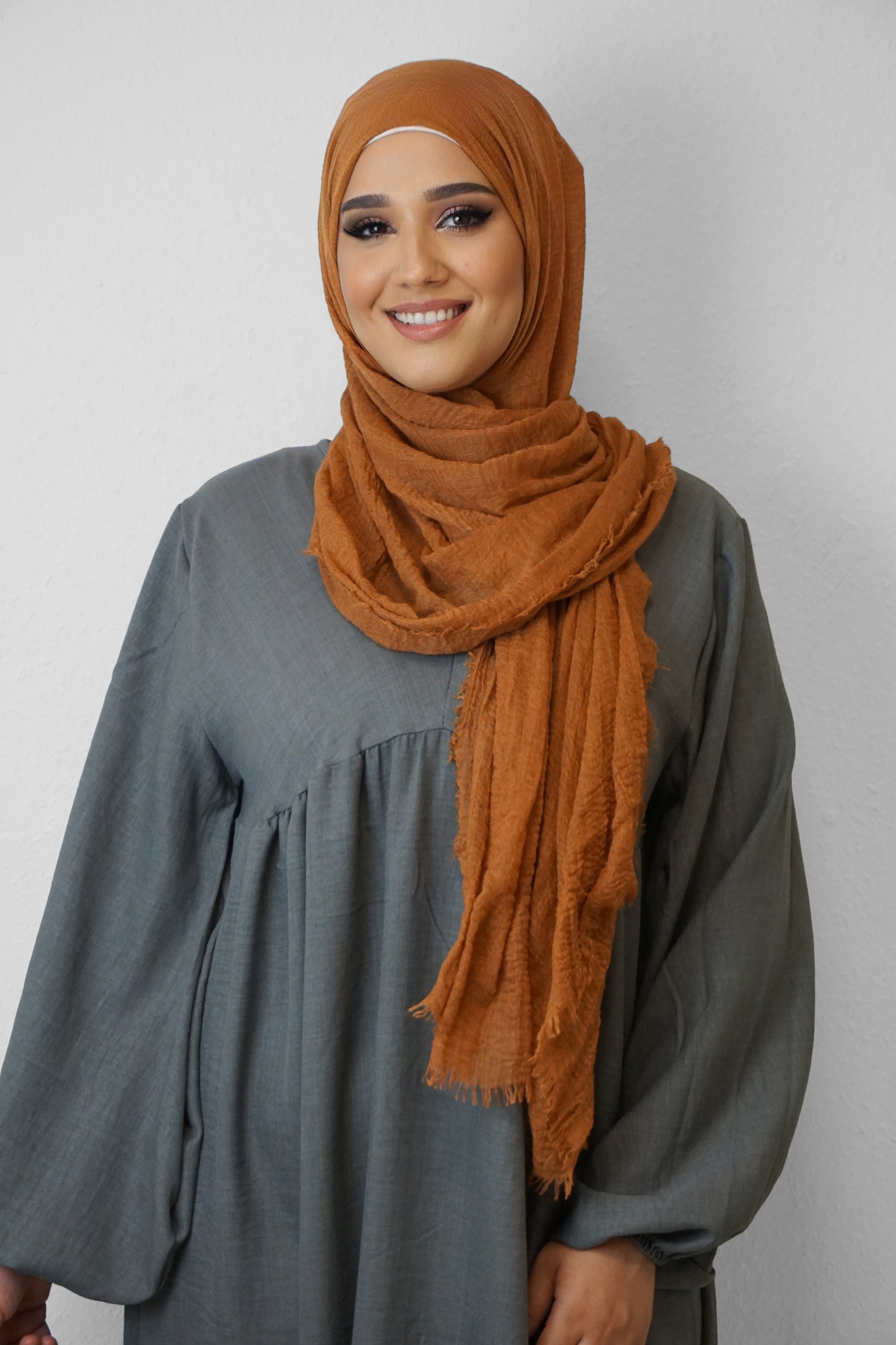 Daily Hijab Dalia Dunkelorange