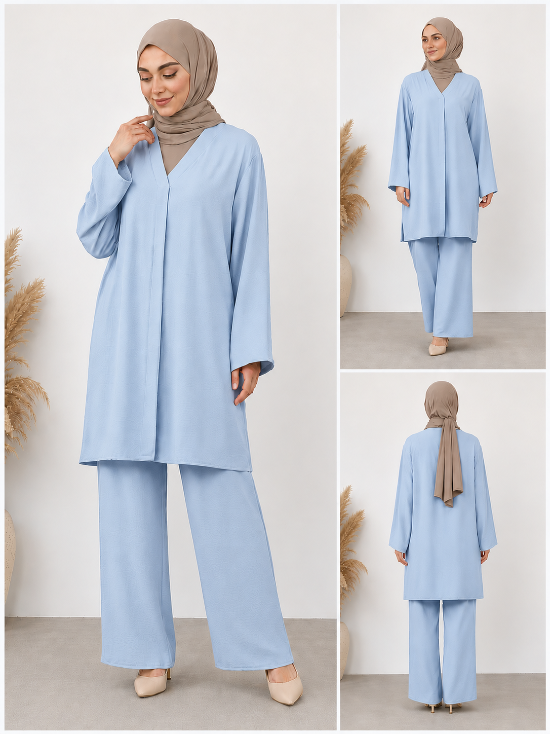 Zwei-Teiler Hose Isanet Jeansblau